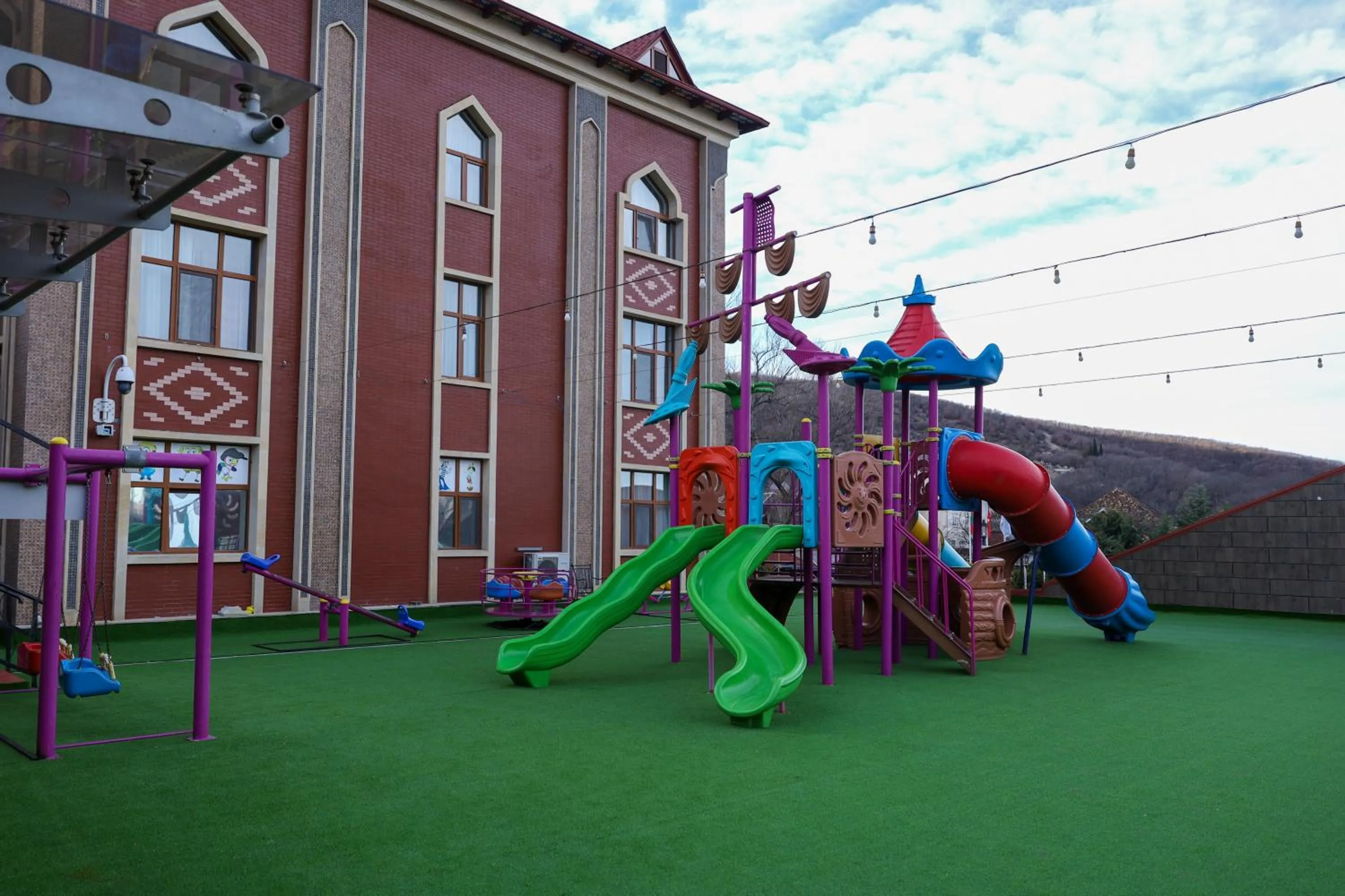 Children play ground in Sheki Palace Hotel