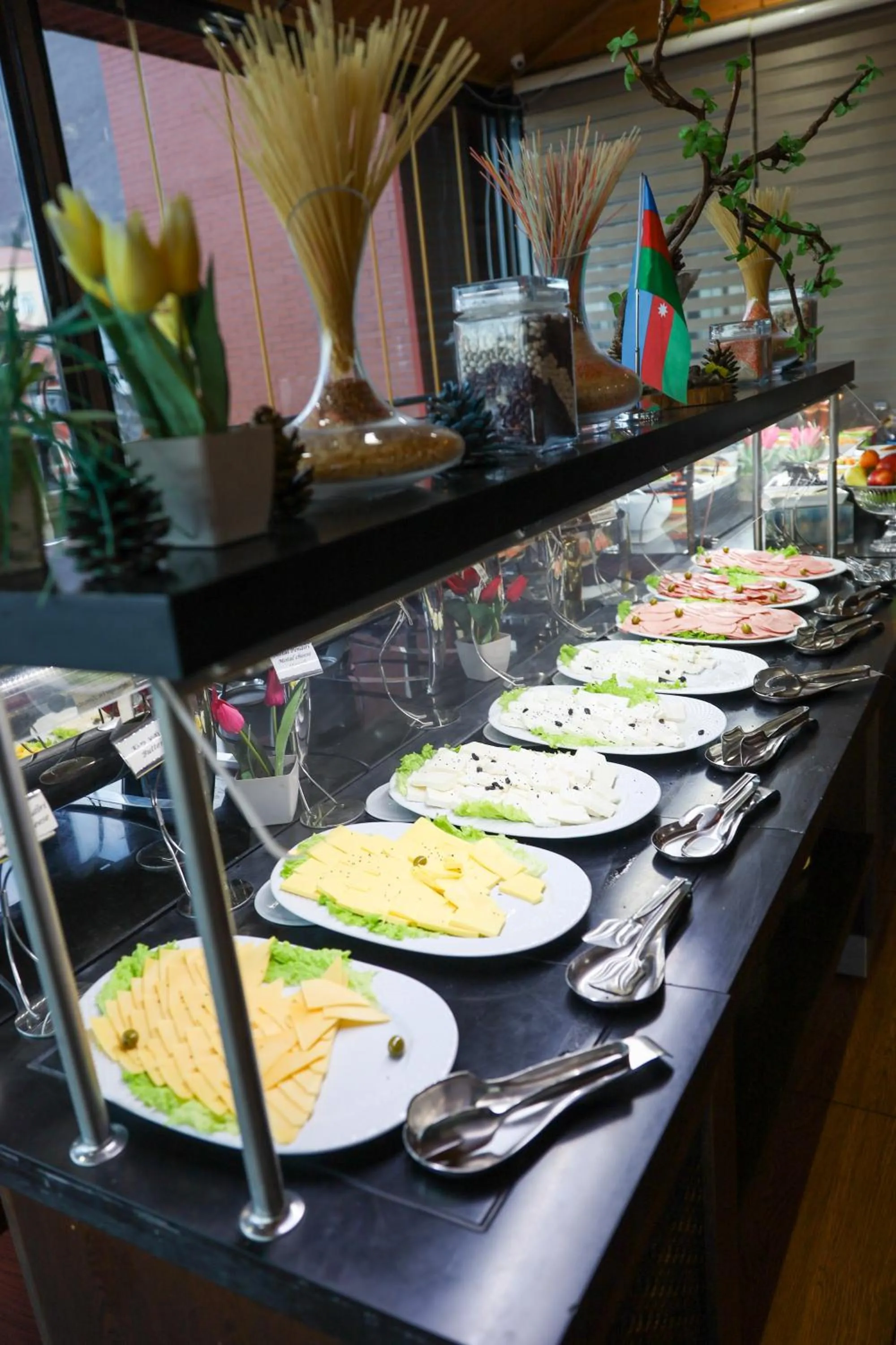 Buffet breakfast in Sheki Palace Hotel