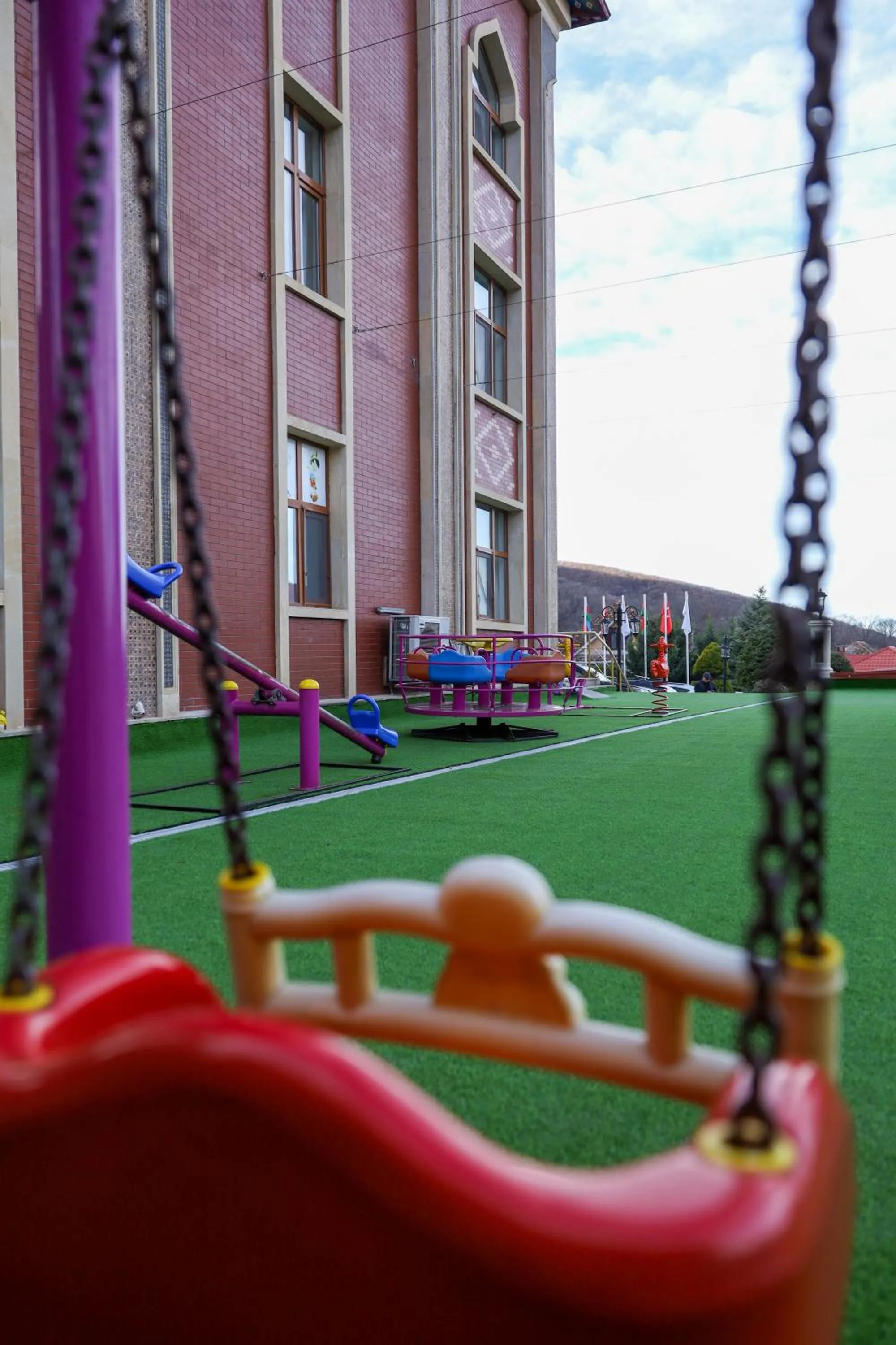 Children play ground in Sheki Palace Hotel