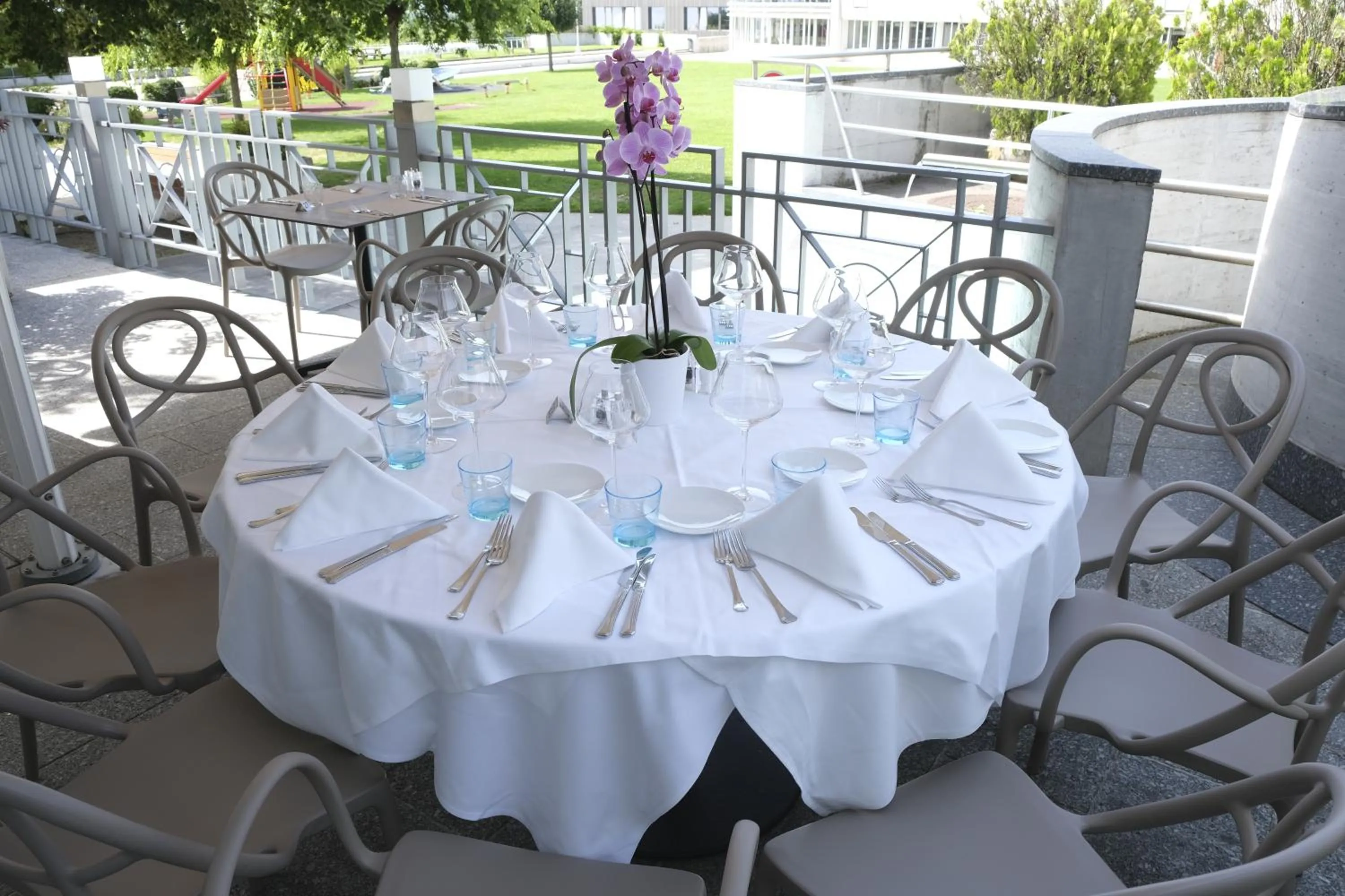 Balcony/Terrace in Boutique Hôtel de l'Ecu Vaudois