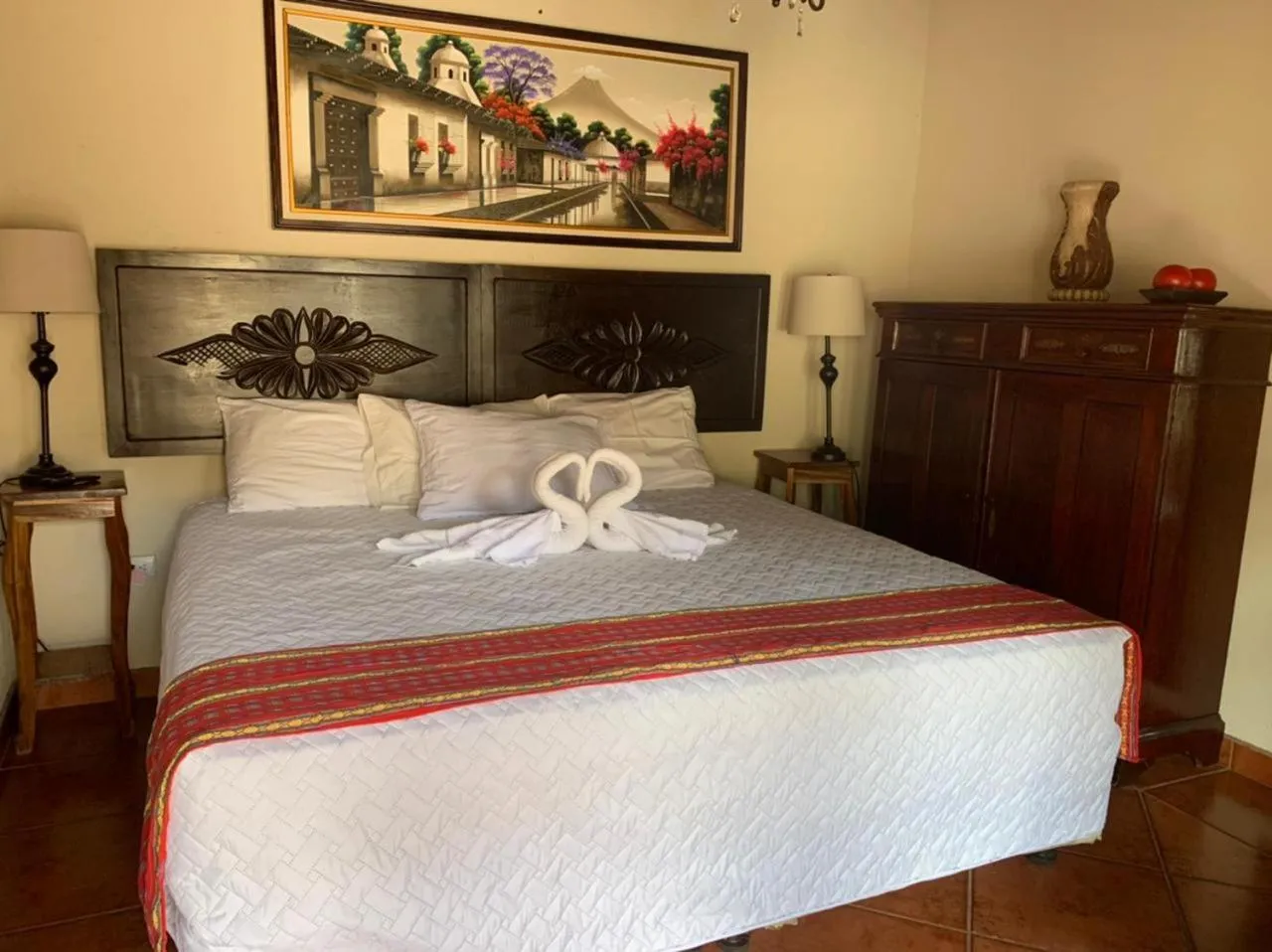 Bed in Hotel Mansion Del Rey