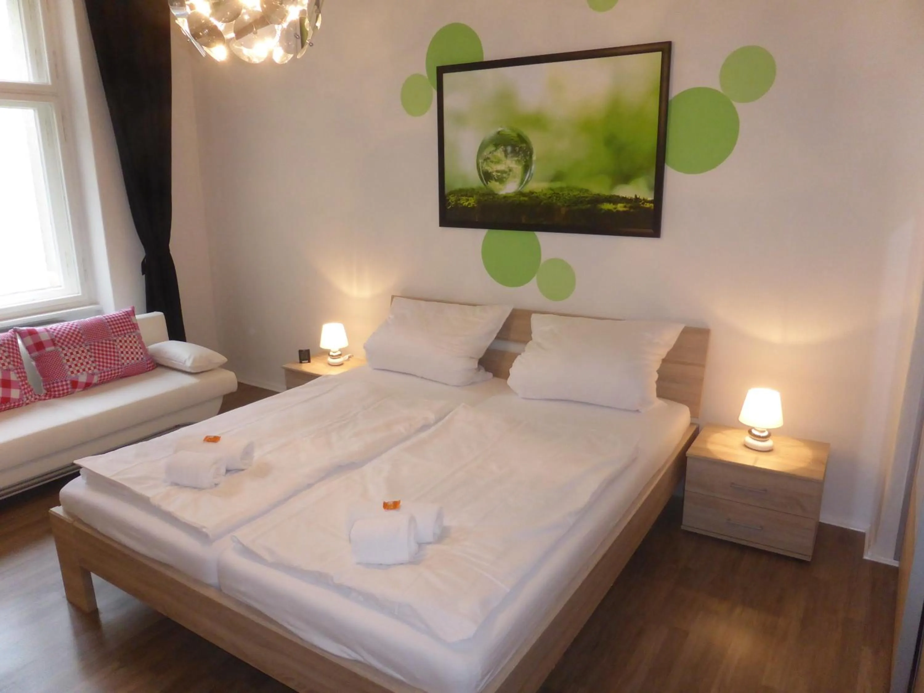 Bed in Apartments Dahlie & Nelke