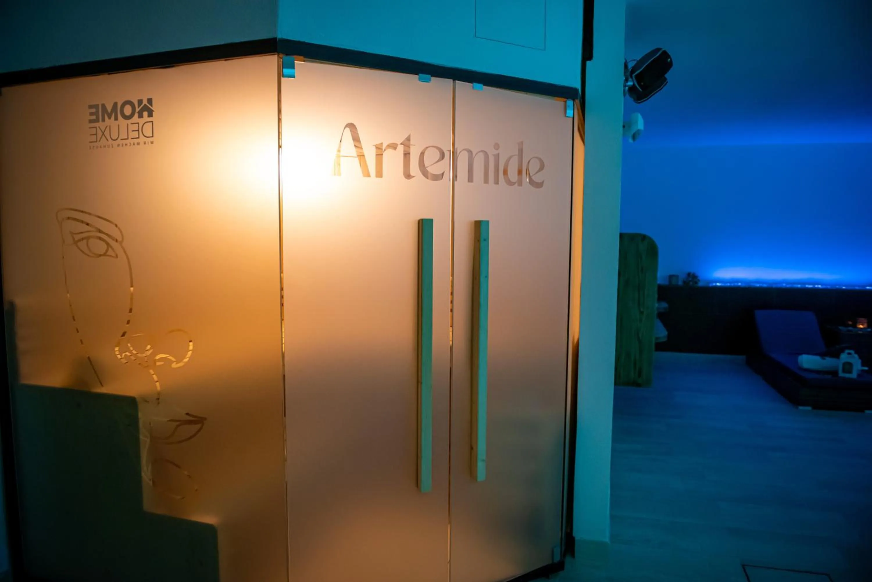 Sauna in ARTEMIDE "Fiore Club" B&B SUITE SPA