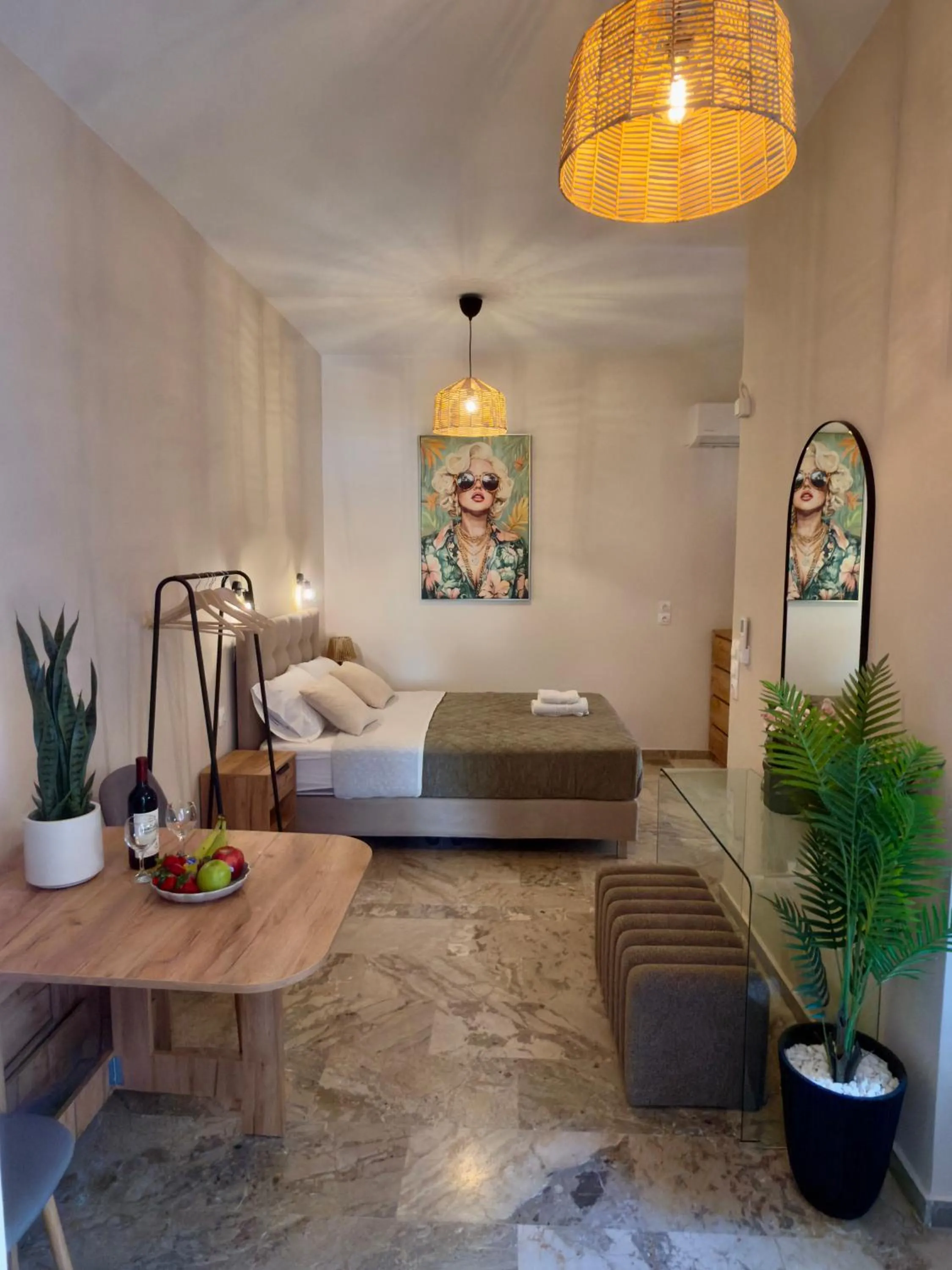 Bed in Andy’s apartments
