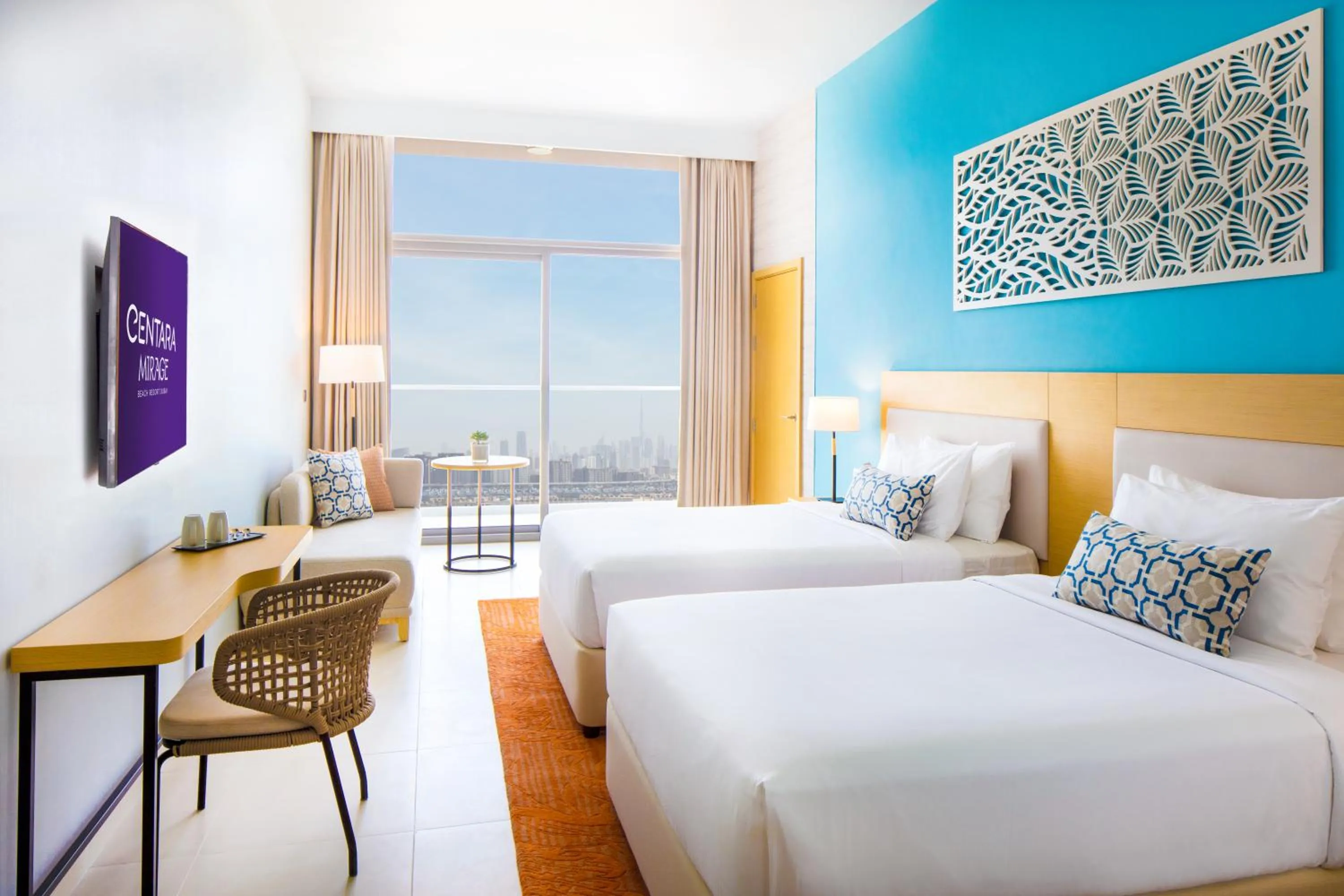 Bedroom, Bed in Centara Mirage Beach Resort Dubai