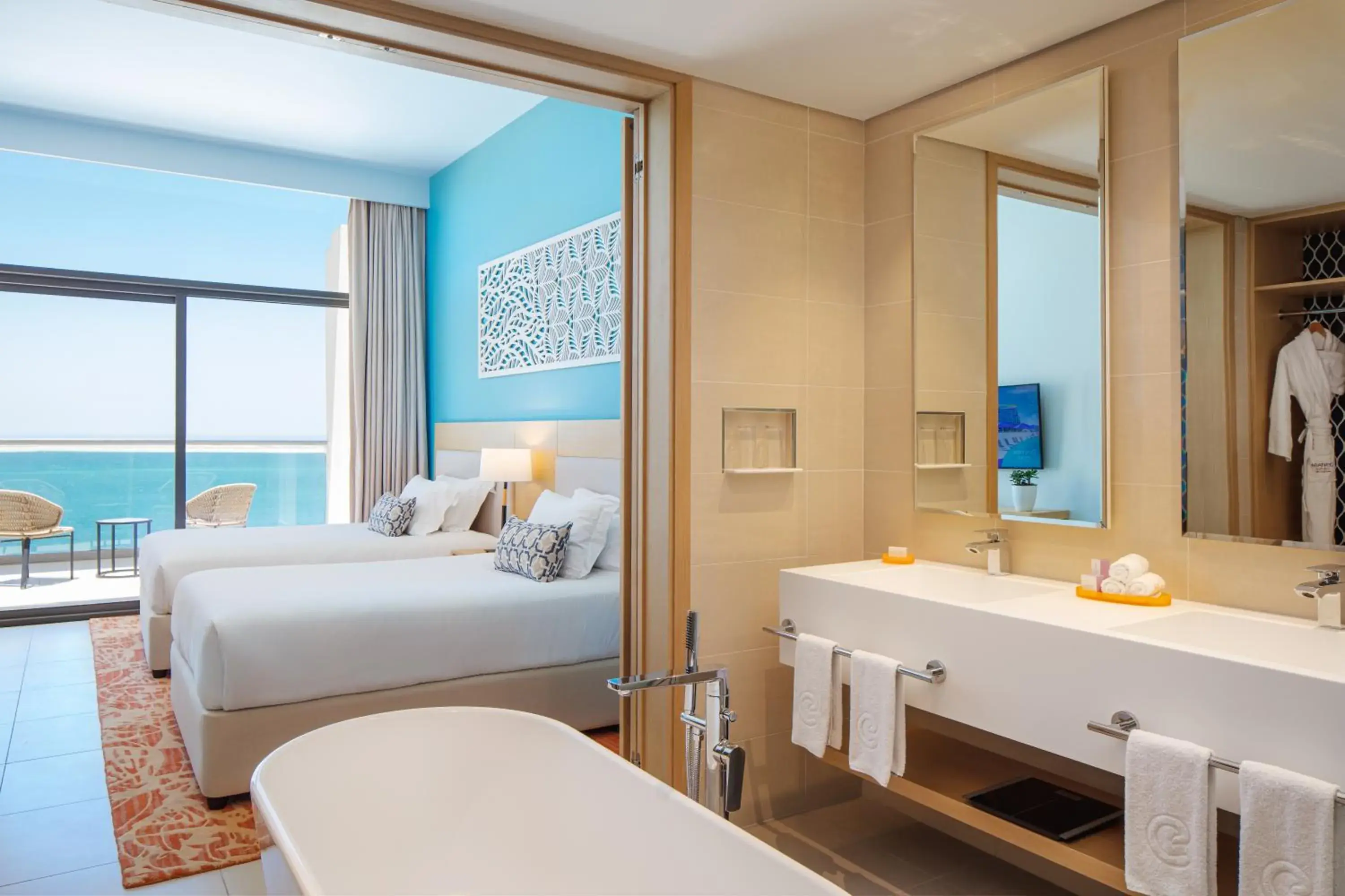 Bed in Centara Mirage Beach Resort Dubai Bed in Centara Mirage Beach Resort Dubai