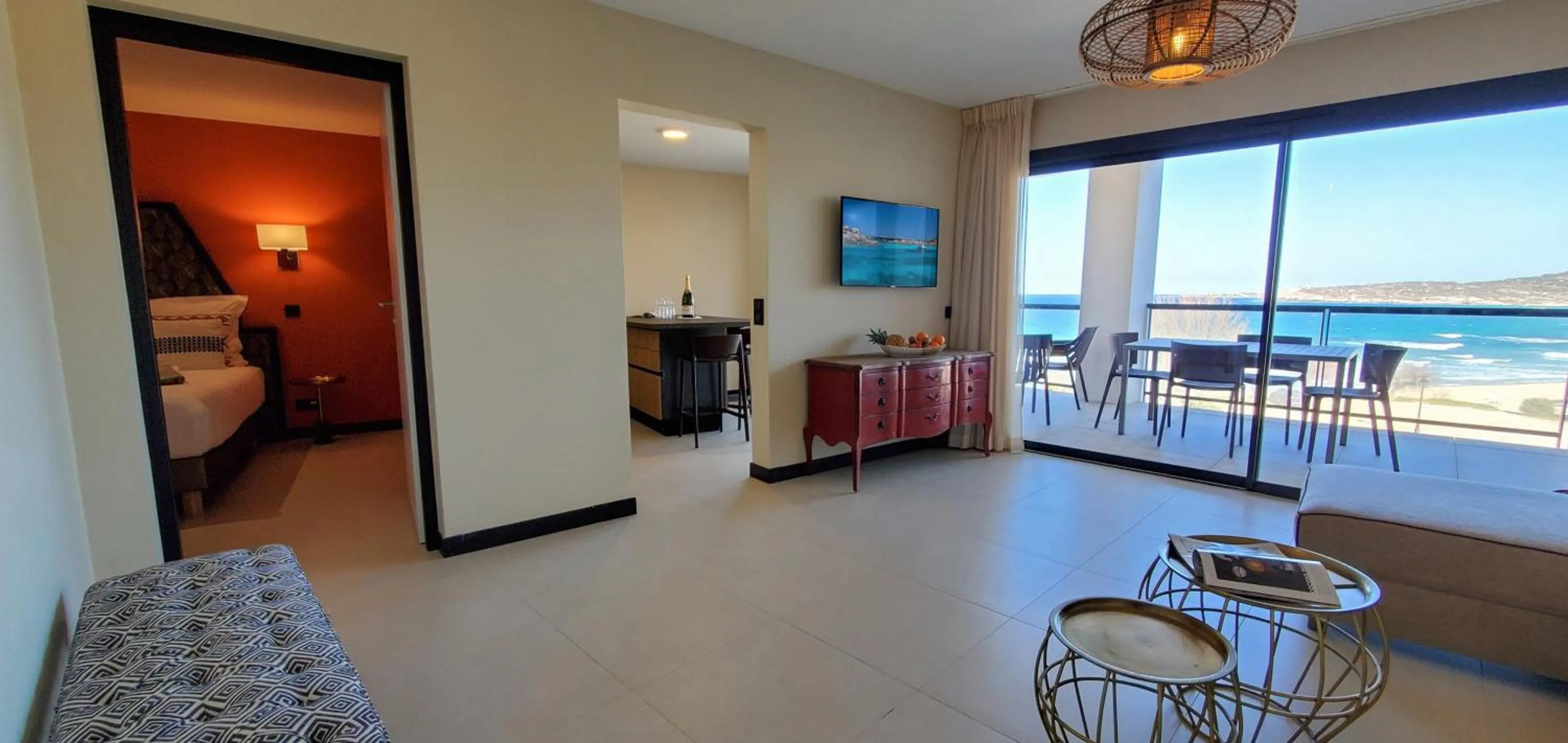 Bed in Eco-Résidence Dolce Paese & Spa