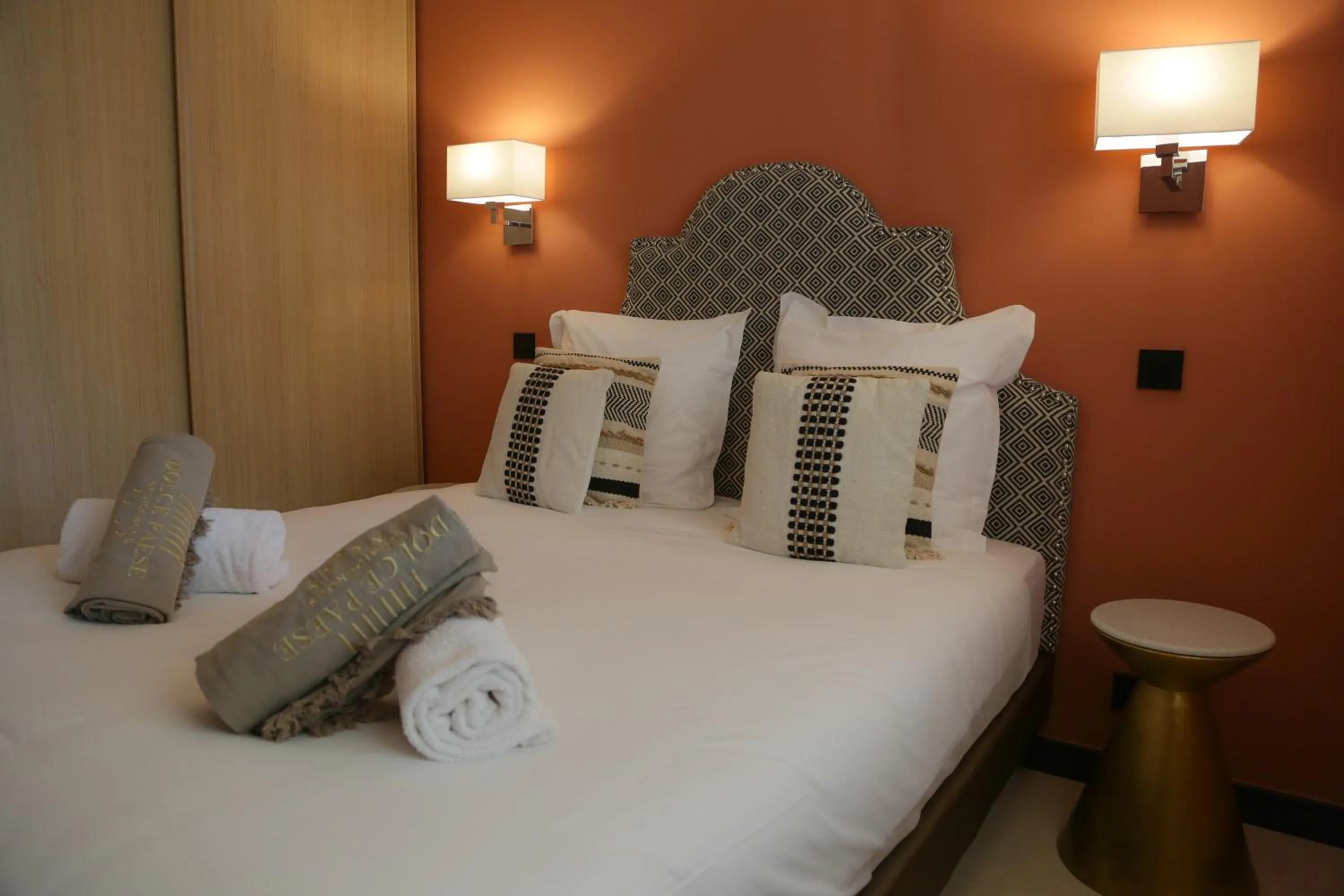 Bed in Eco-Résidence Dolce Paese & Spa