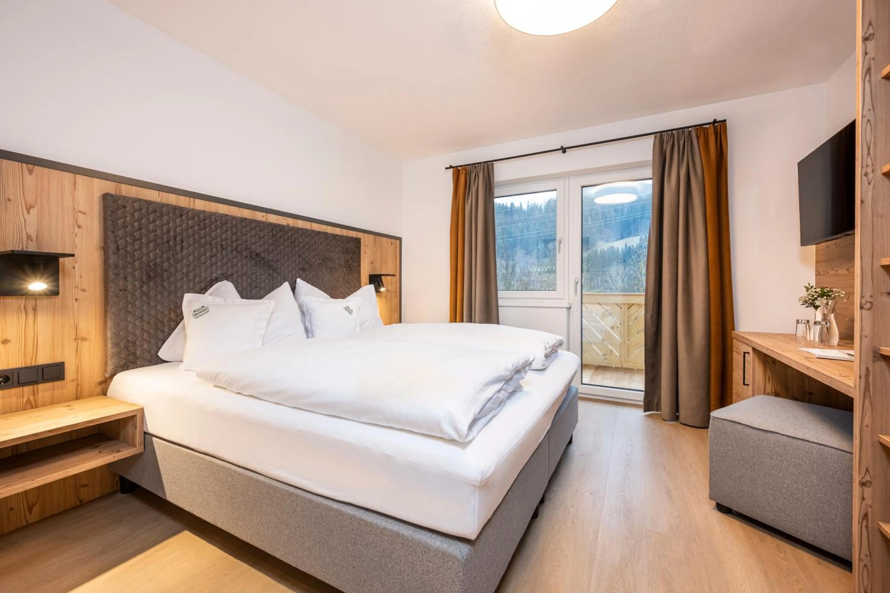 Bed in Hotel Brunner - Reiteralm