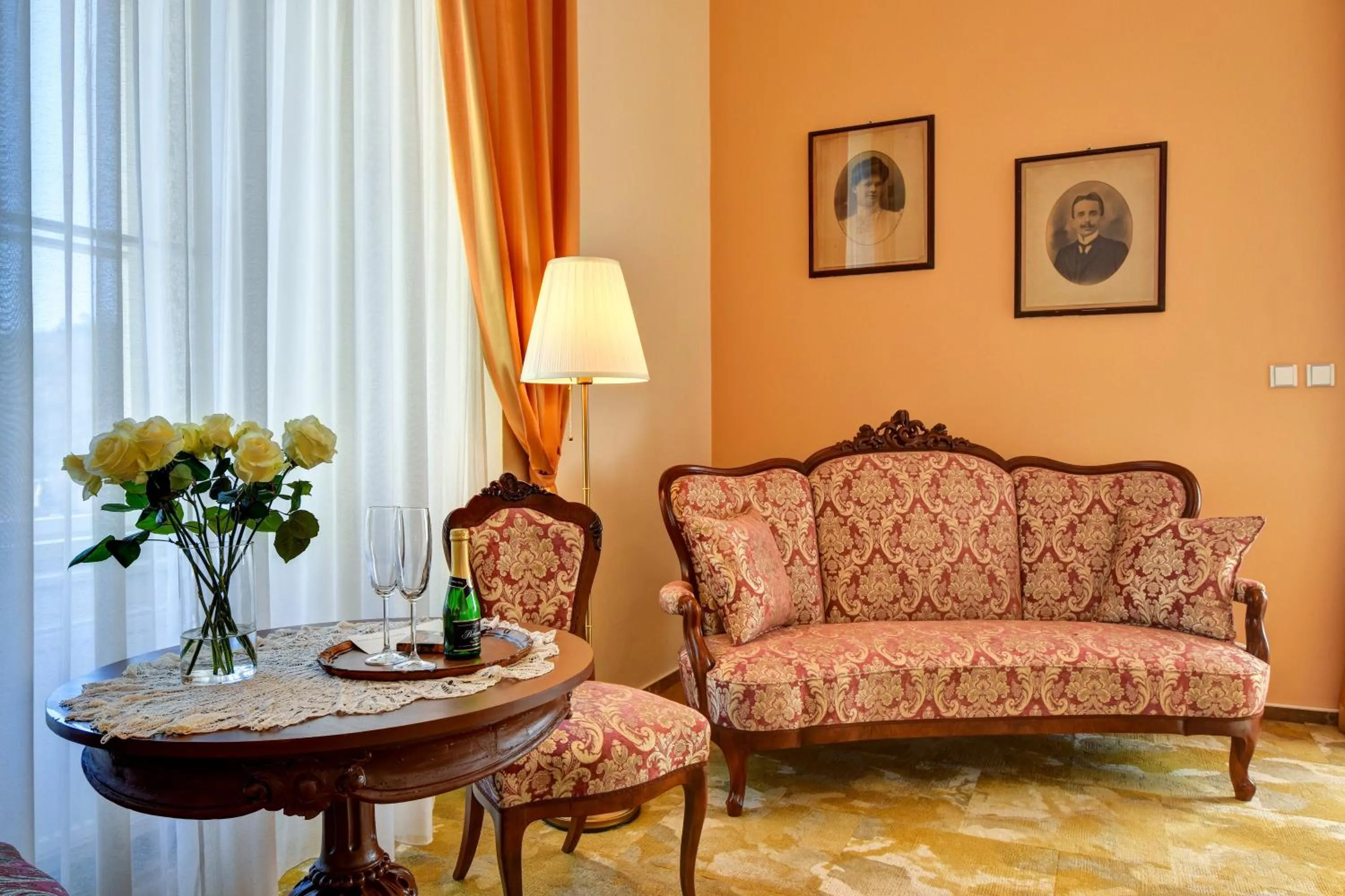 Seating area in Zámek Křtiny