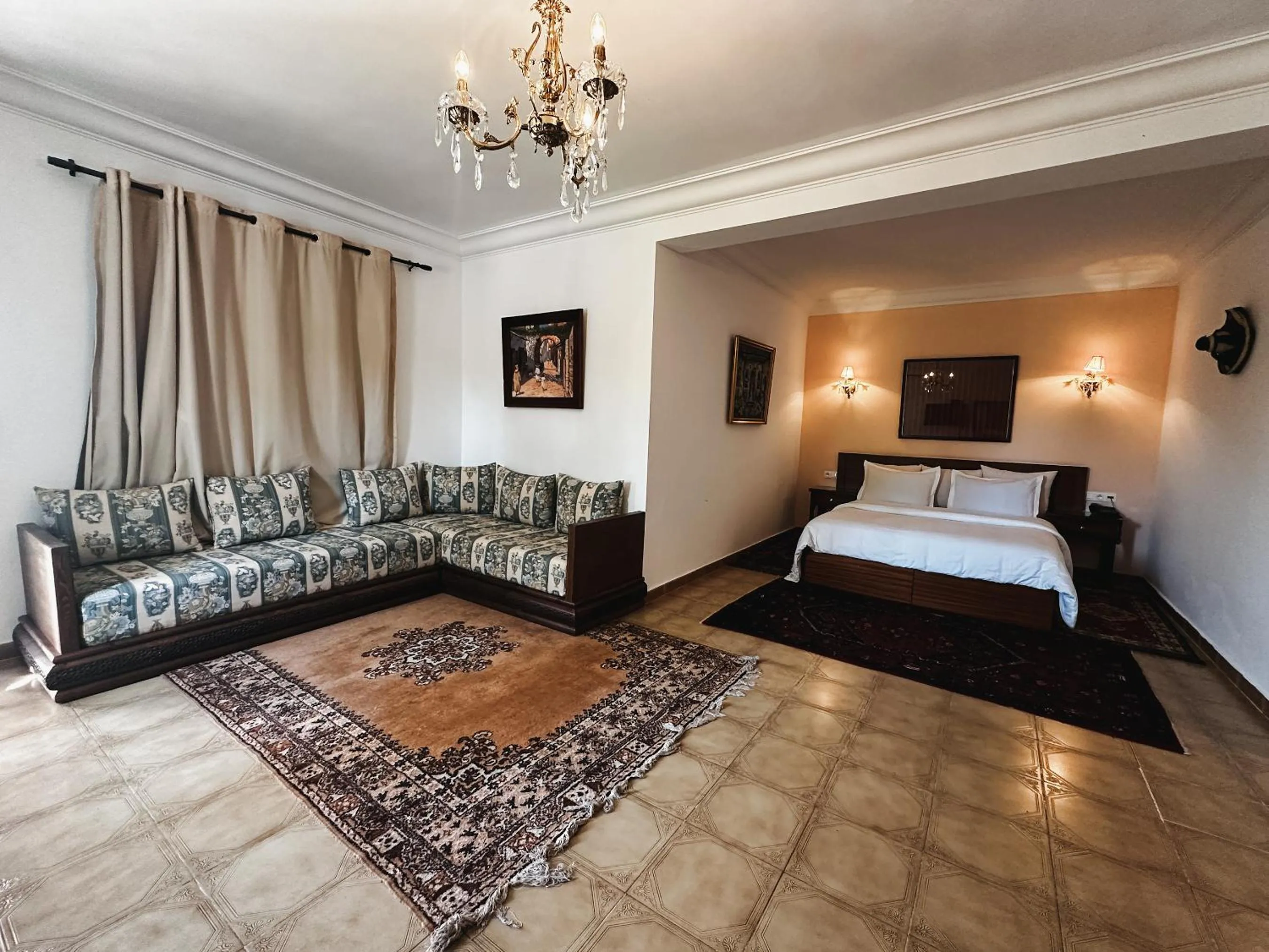 Bed in Riad Dar Achaach