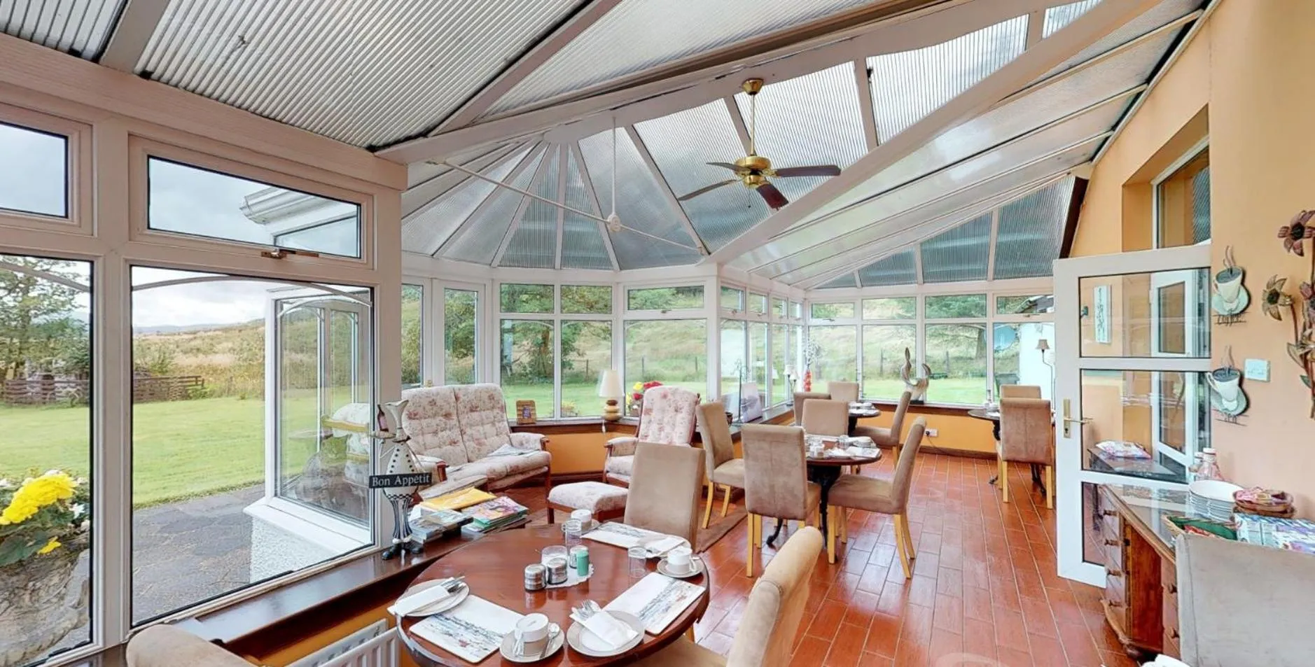 Patio in Killean Farmhouse B&B