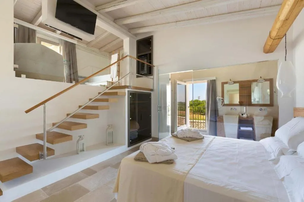 Bedroom, Bed in Masseria Longa Boutique Hotel