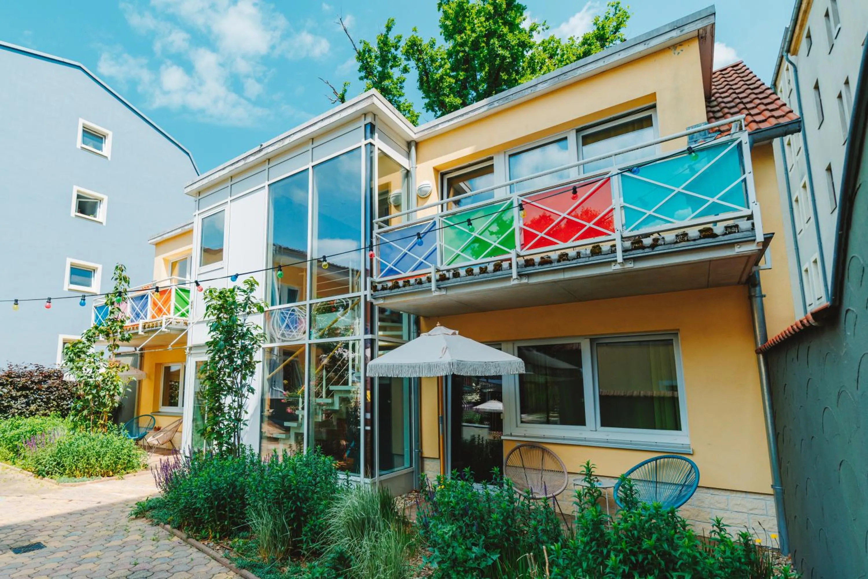 Garden in Boutique Hotel Rothenburger Hof