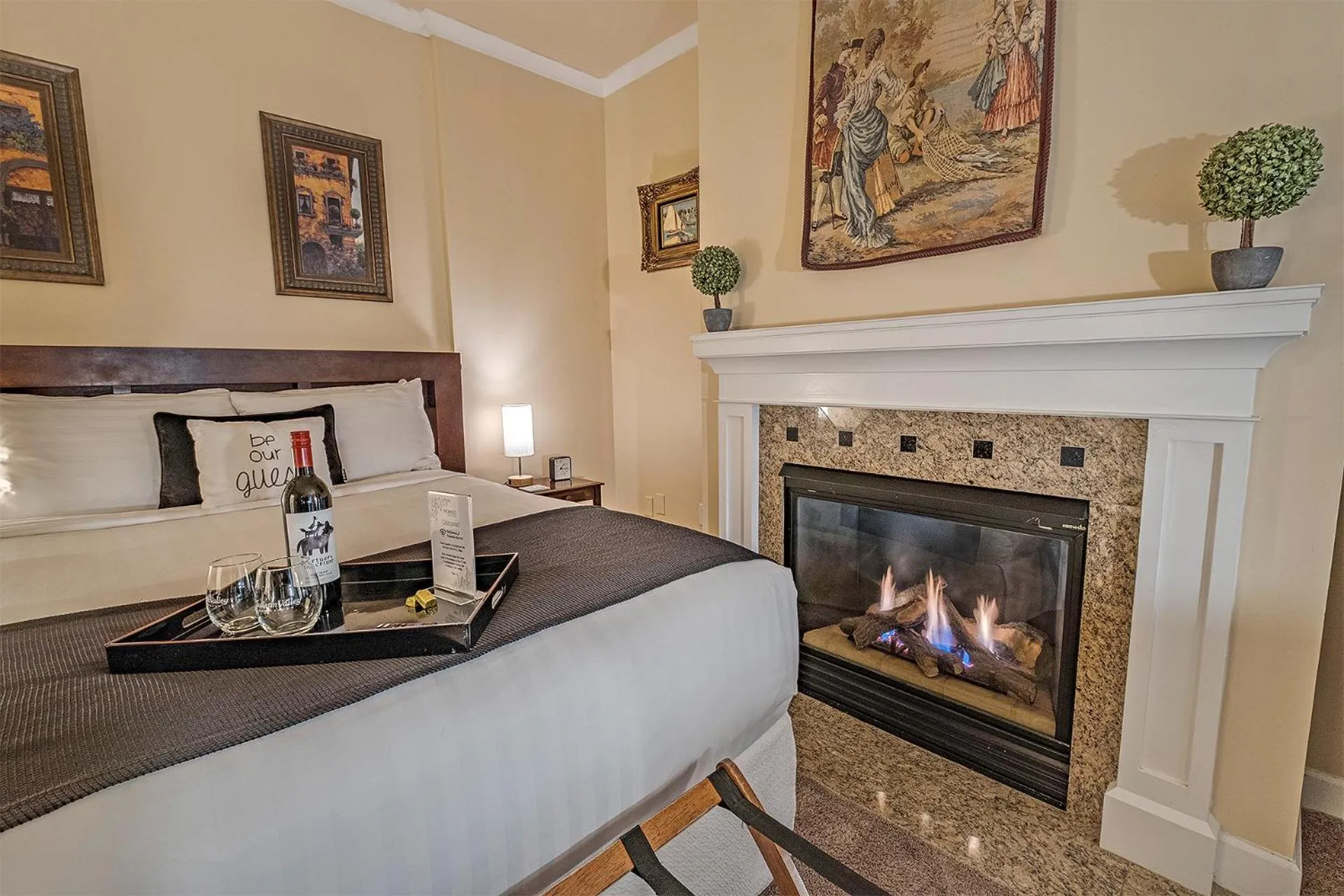 Bed in The Orenco Station Hotel