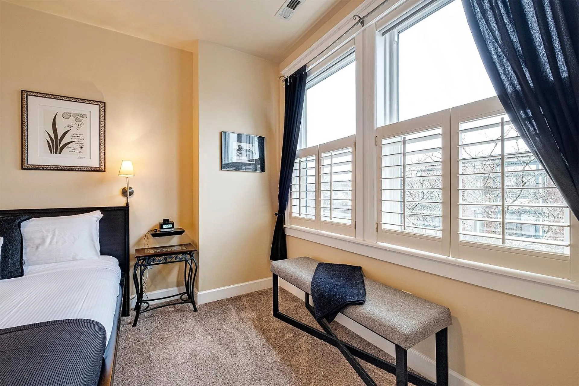 Bed in The Orenco Station Hotel