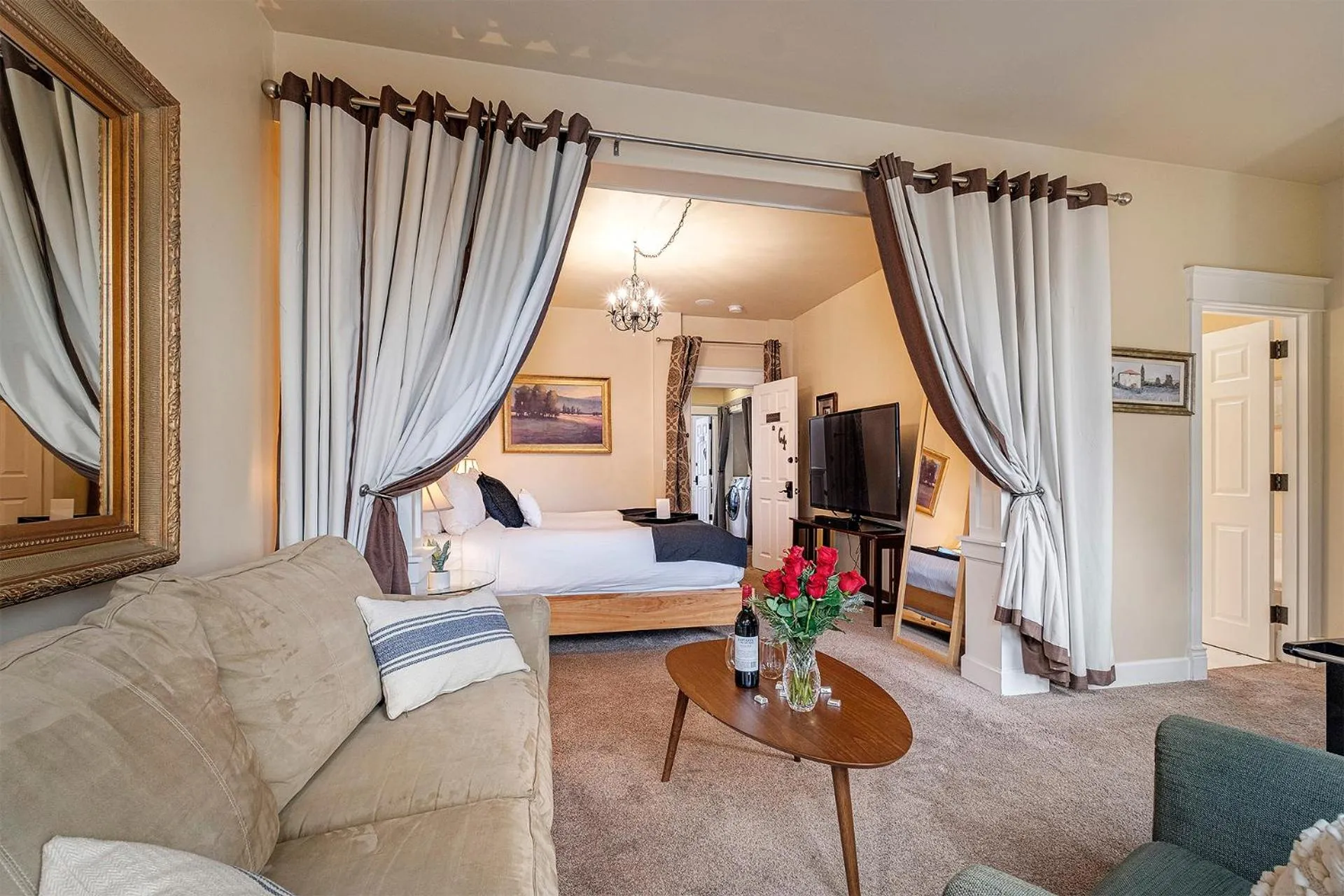 Bed in The Orenco Station Hotel