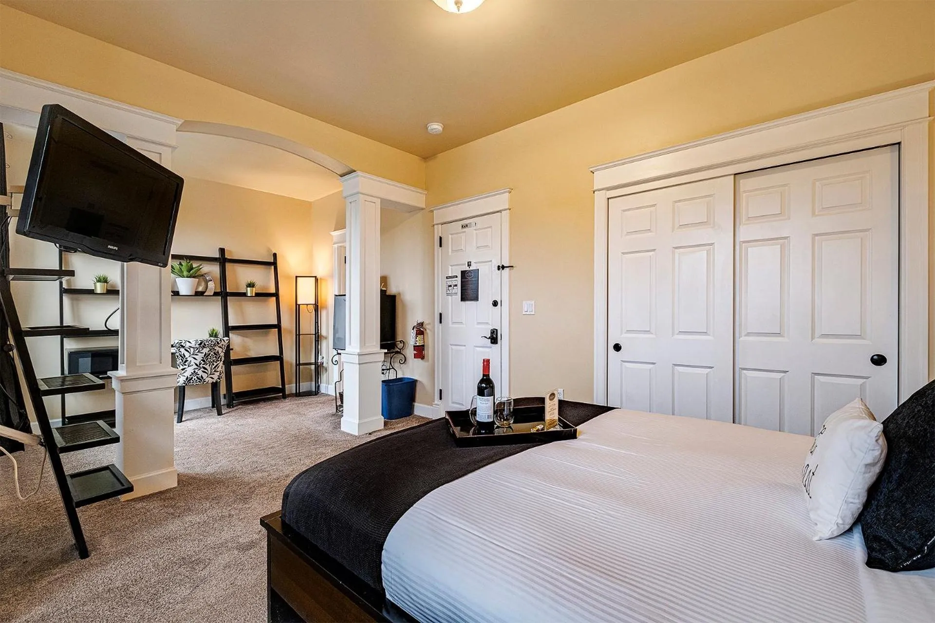 Bed in The Orenco Station Hotel