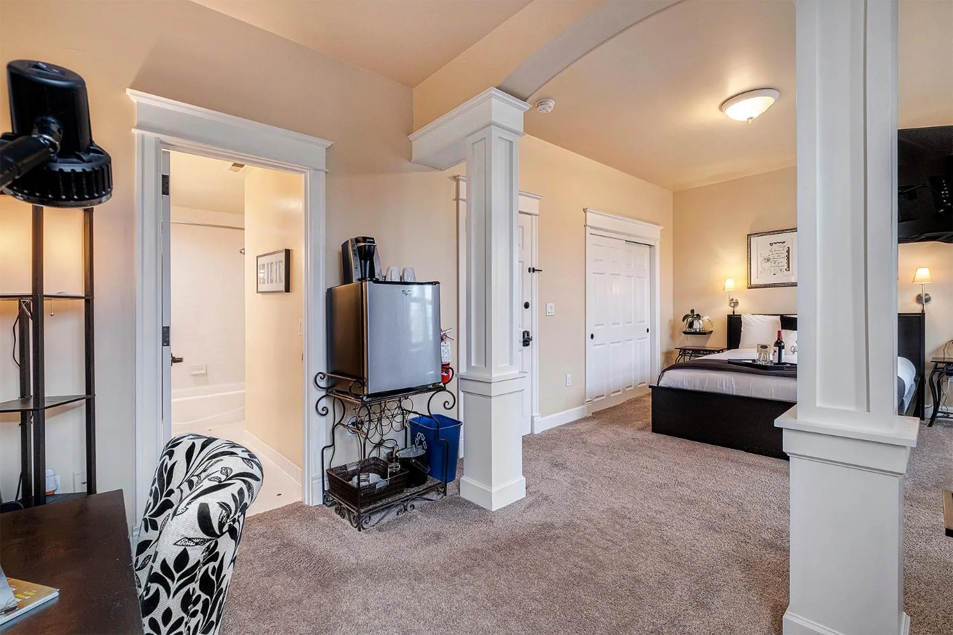 Bed in The Orenco Station Hotel