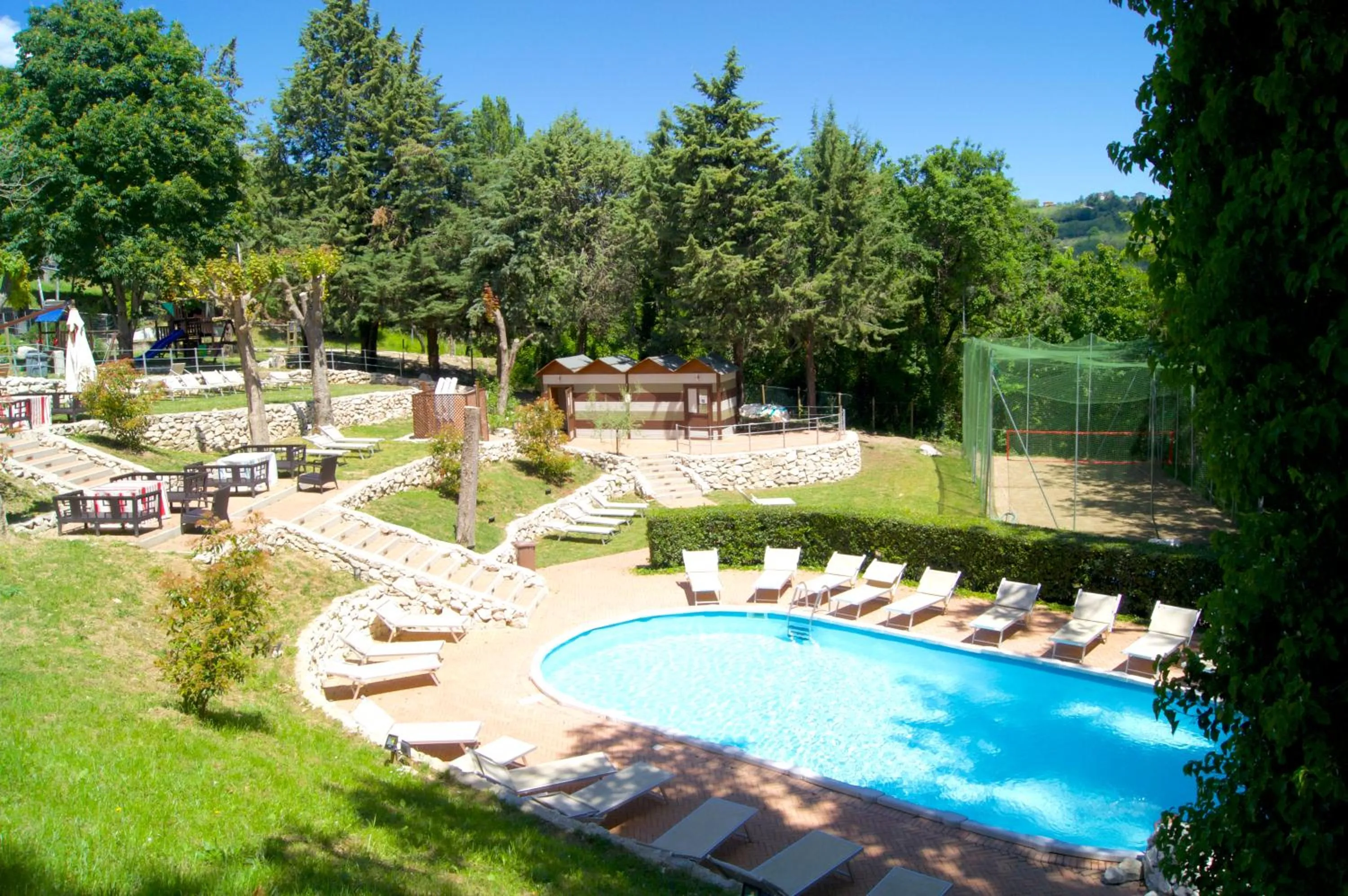 Swimming pool in La Valle Dei Caprioli Village Bungalow Park - Freelandia Azienda Agricola