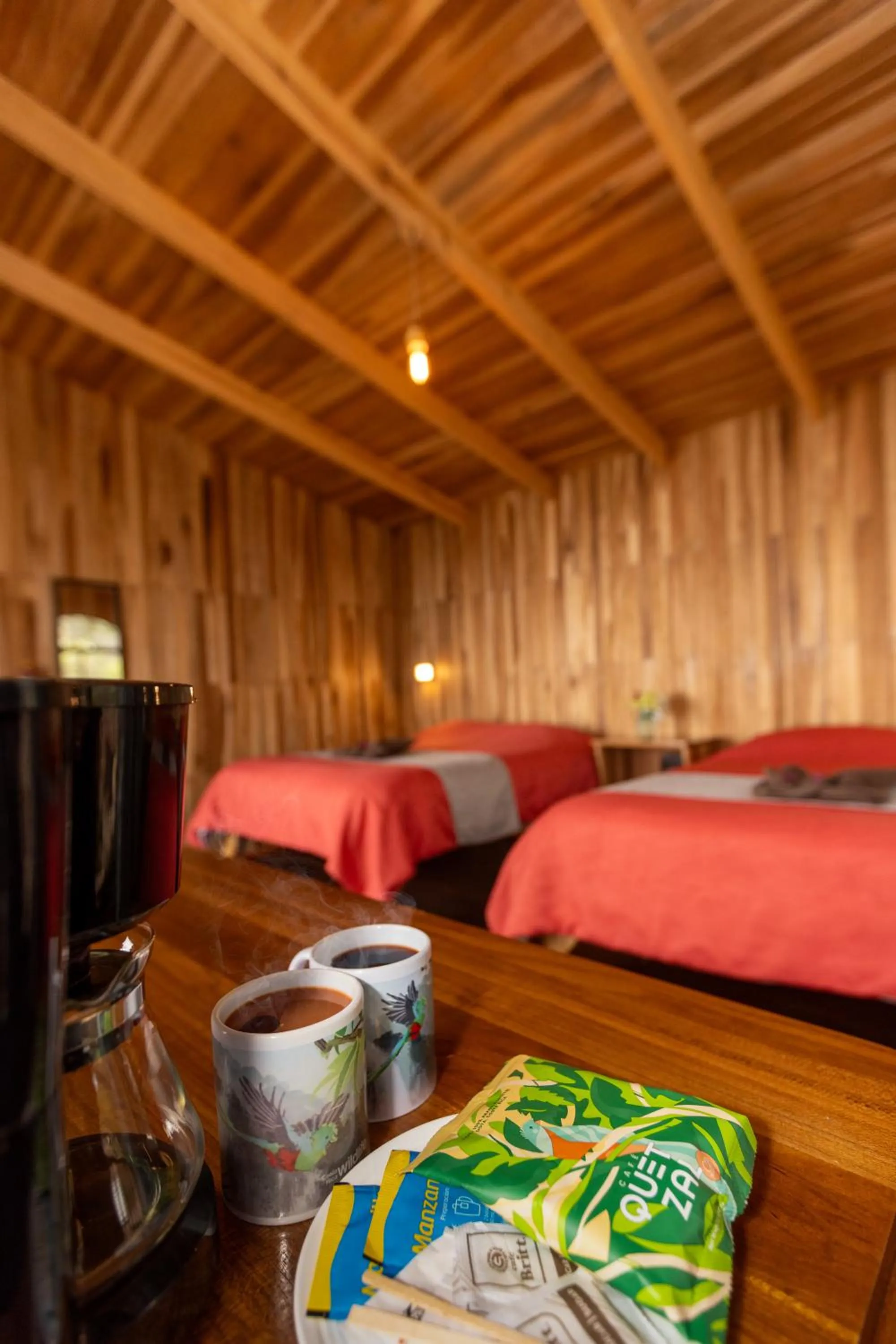 Bedroom, Bed in Paraíso Quetzal Lodge