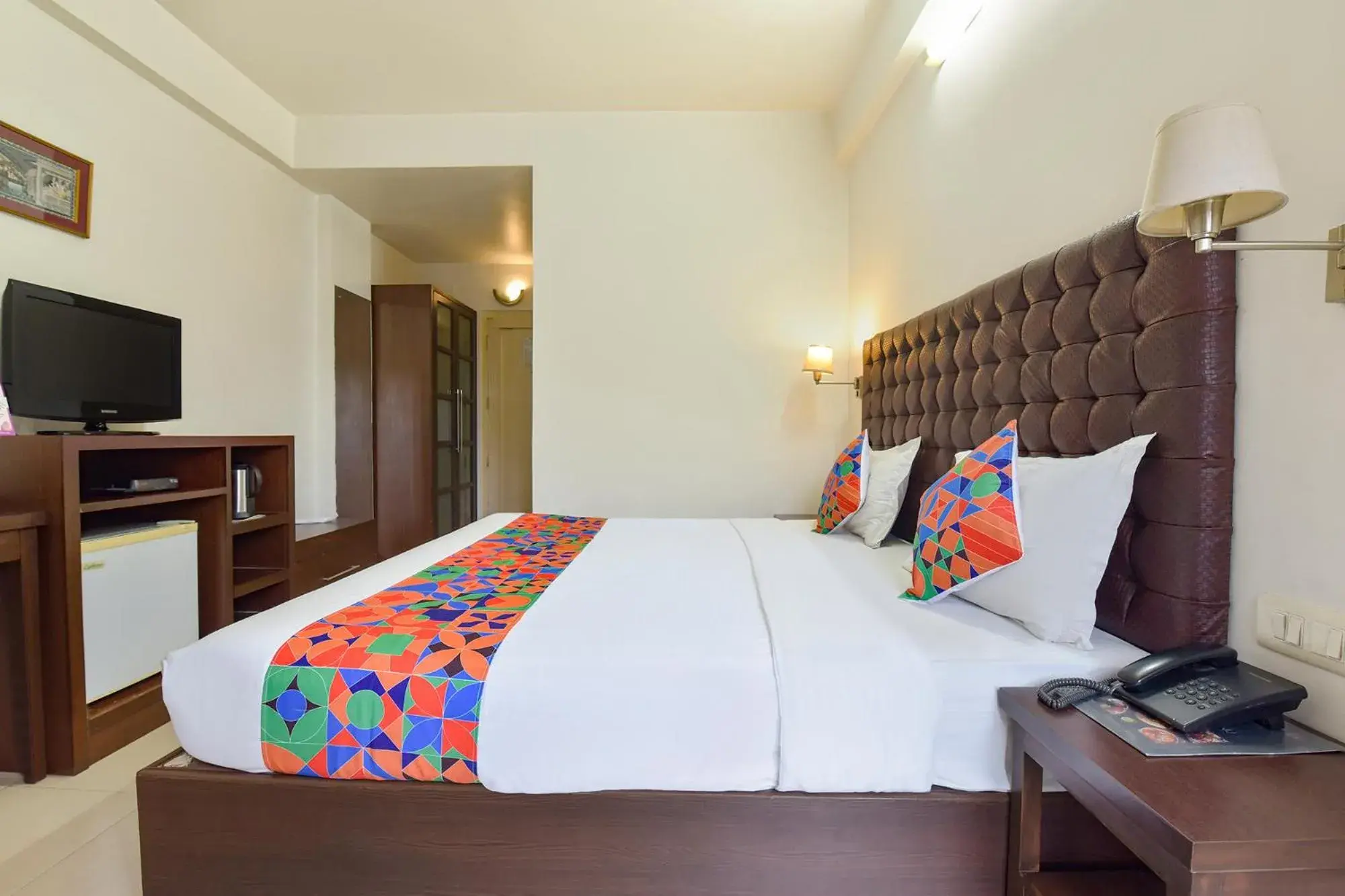 Bed in FabHotel Shikha Bed in FabHotel Shikha