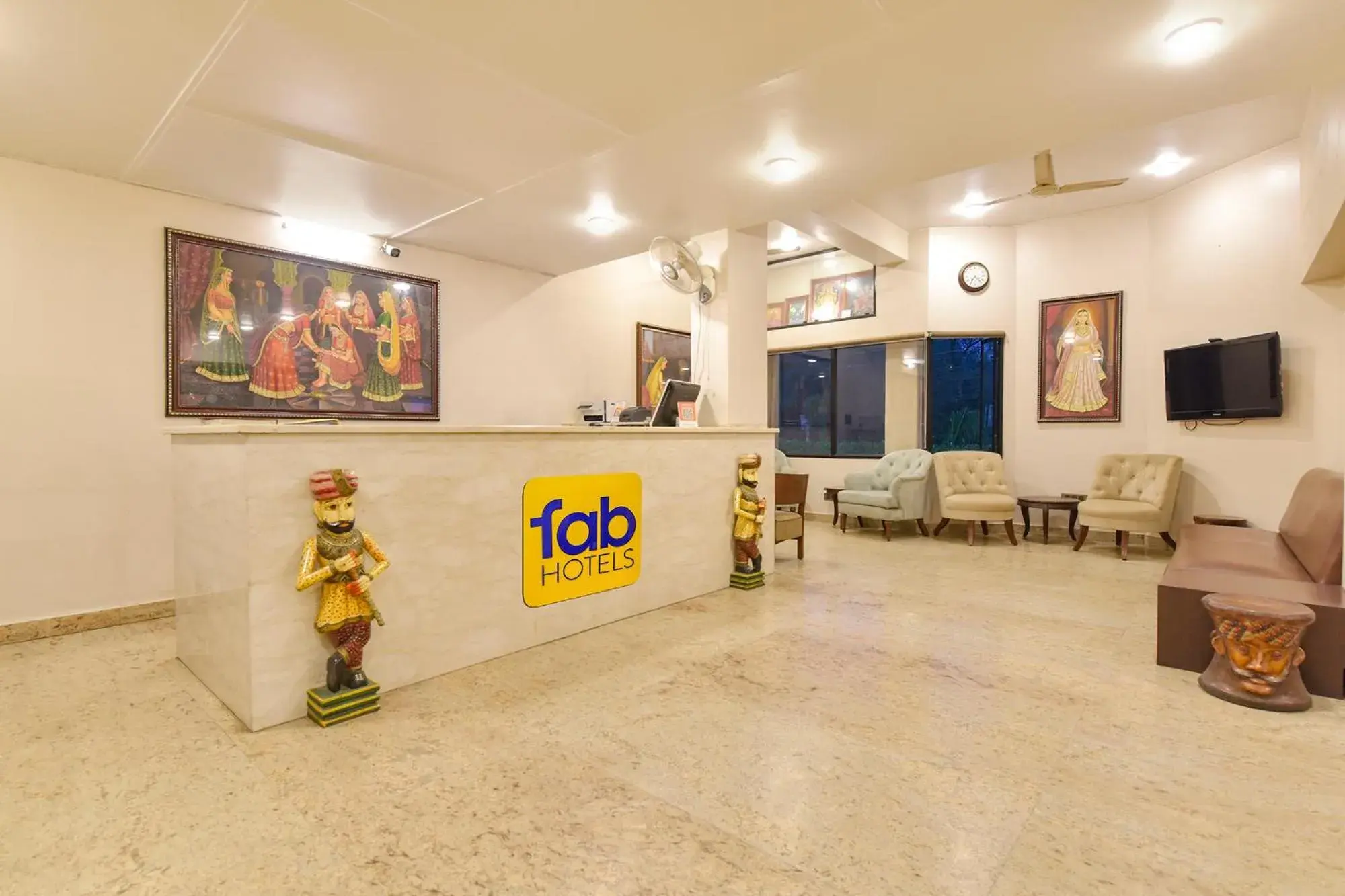 Lobby or reception in FabHotel Shikha Lobby or reception in FabHotel Shikha
