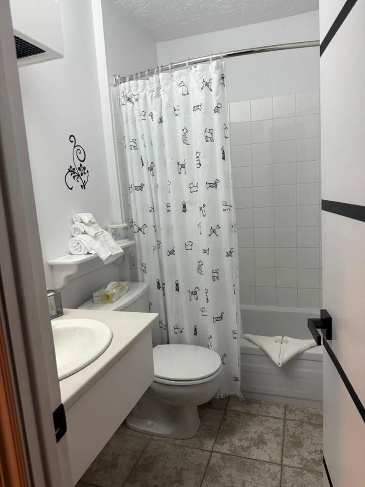 Shower in Auberge MicKy Inc