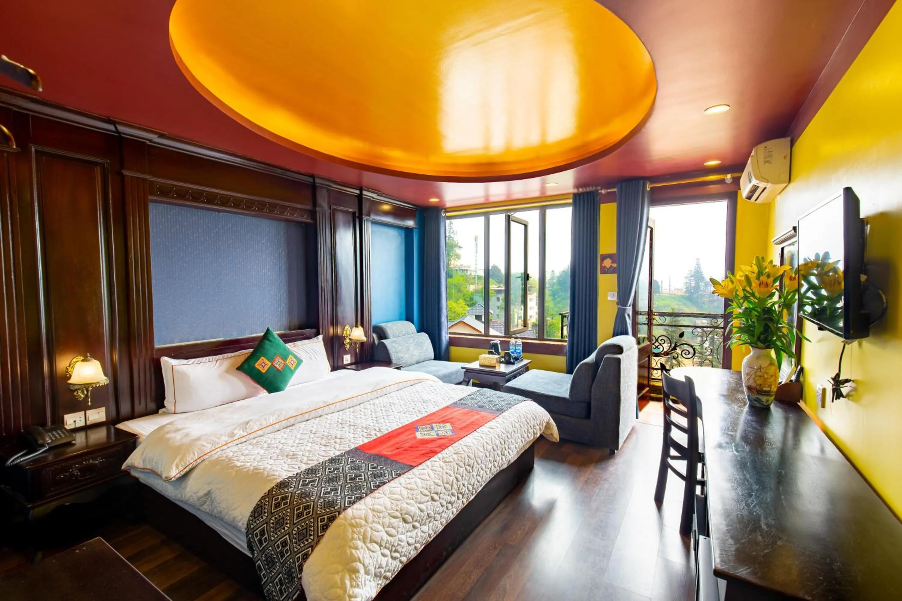 Bedroom, Bed in Sapa House Hotel Halal Certified