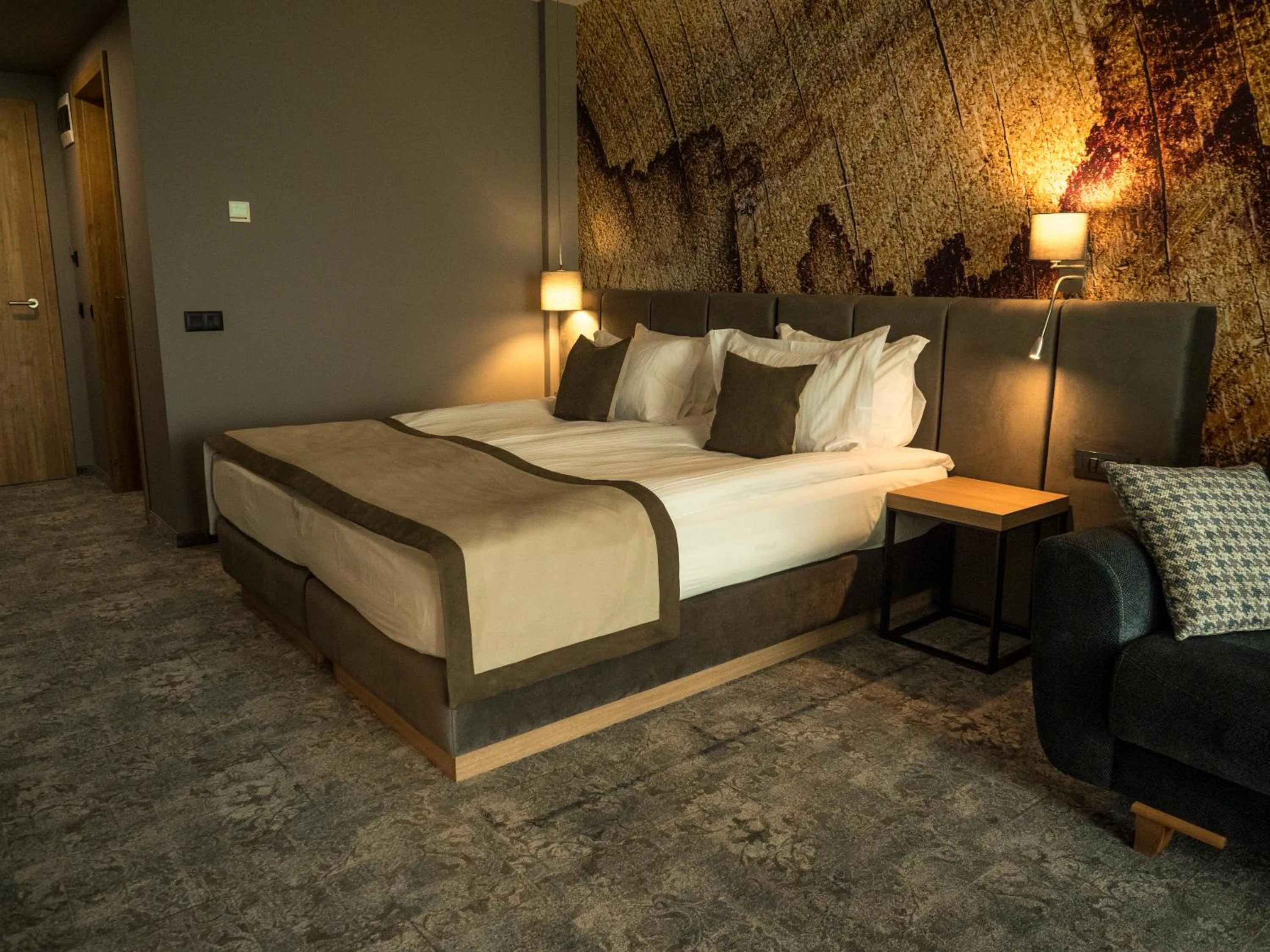 Bed in The Five Elements Hotel and SPA