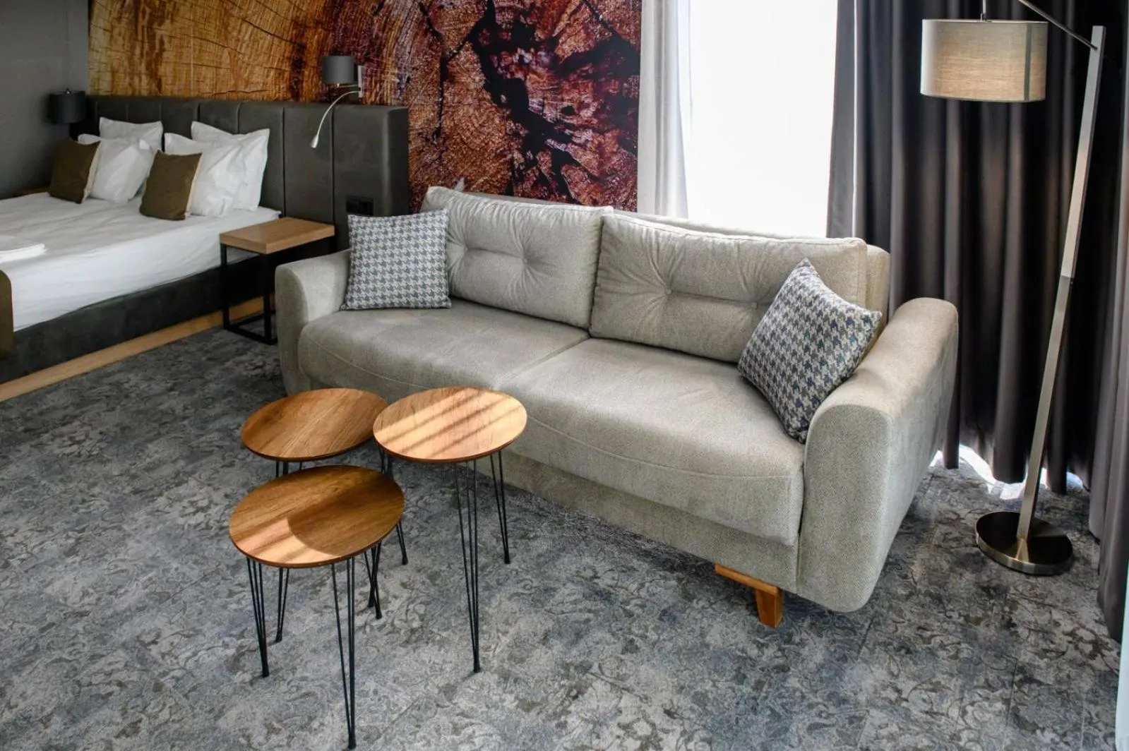 Seating area, Bed in The Five Elements Hotel and SPA