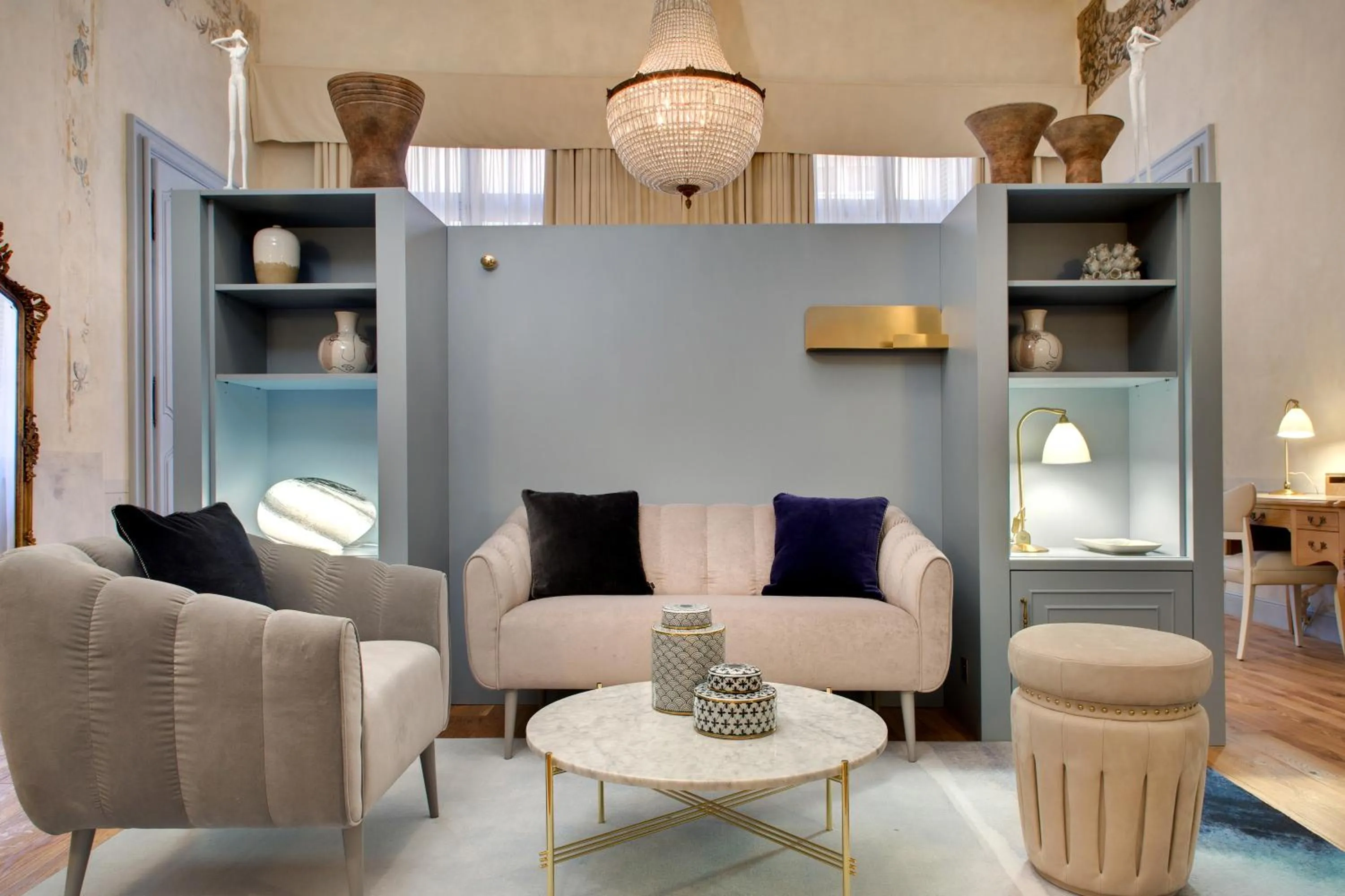 Seating area in Hôtel Richer De Belleval - Relais & Châteaux