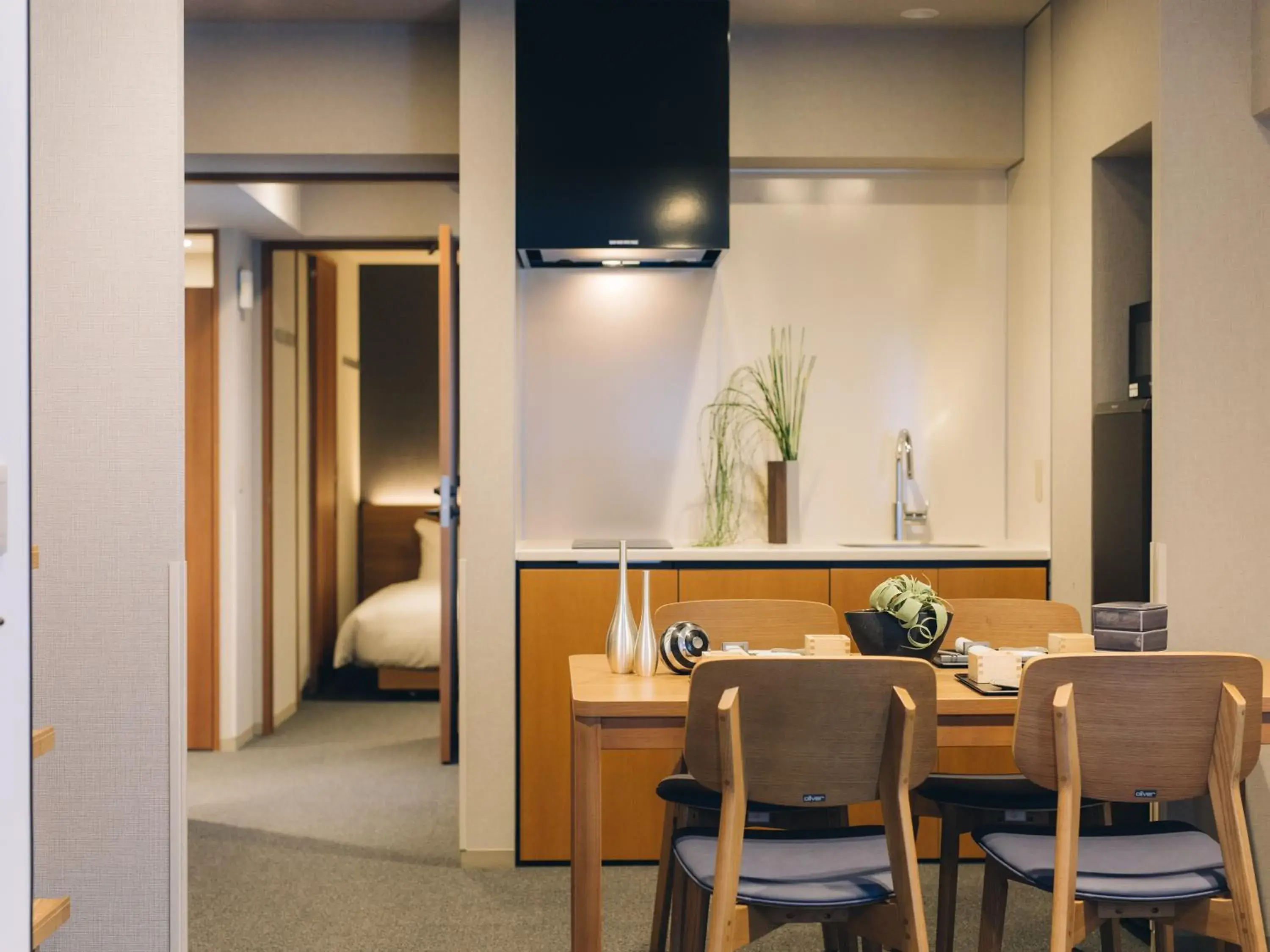 Living room, Bed in MIMARU SUITES Kyoto Shijo Living room, Bed in MIMARU SUITES Kyoto Shijo