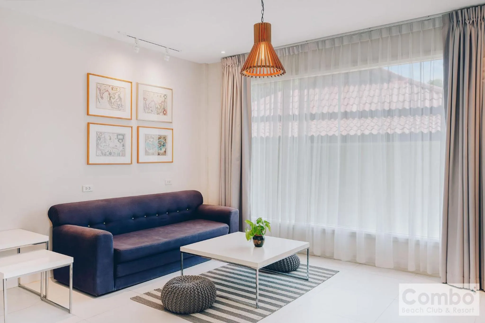 Living room in Combo Beach Hotel Samui