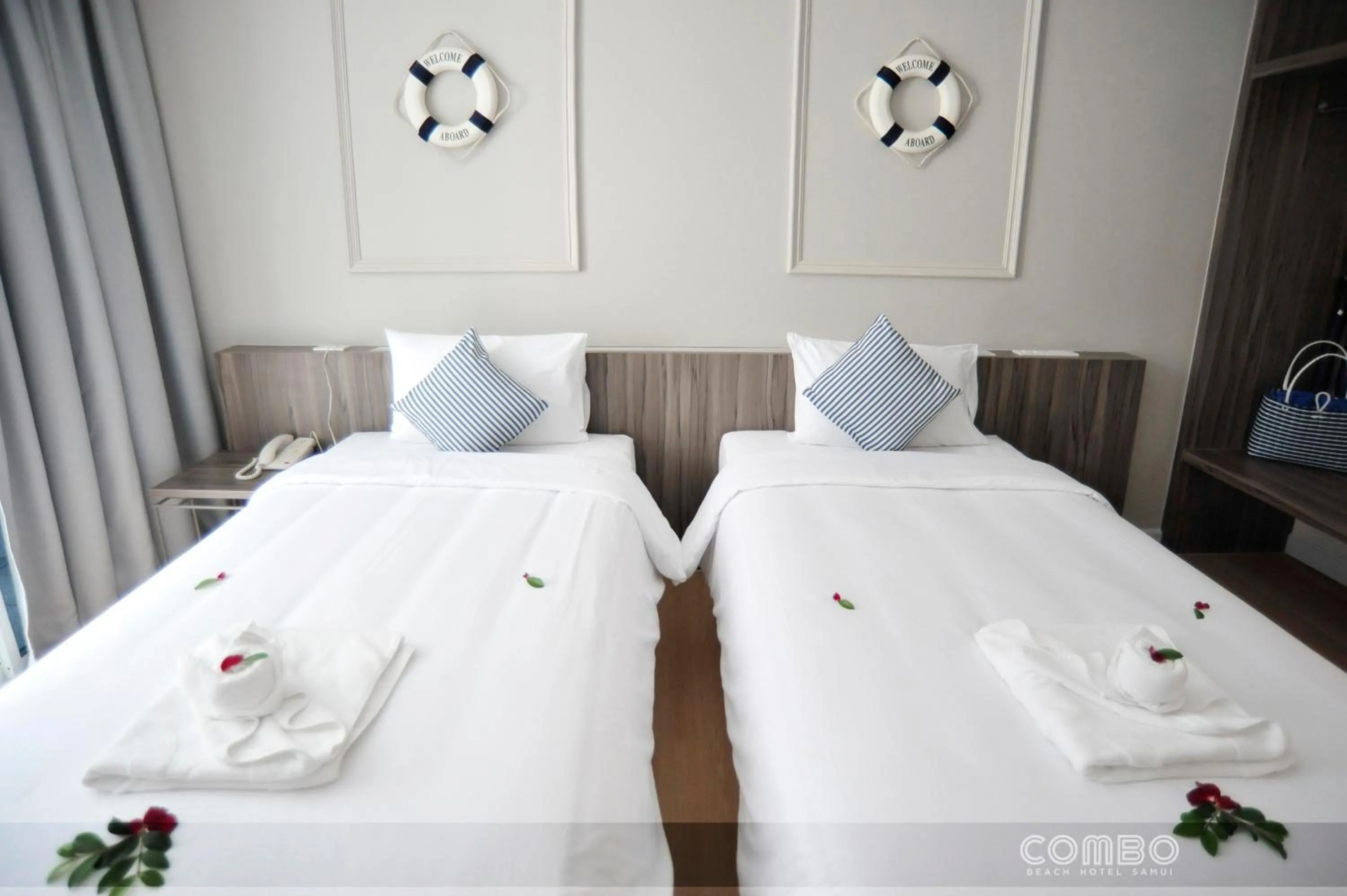 Bedroom, Bed in Combo Beach Hotel Samui