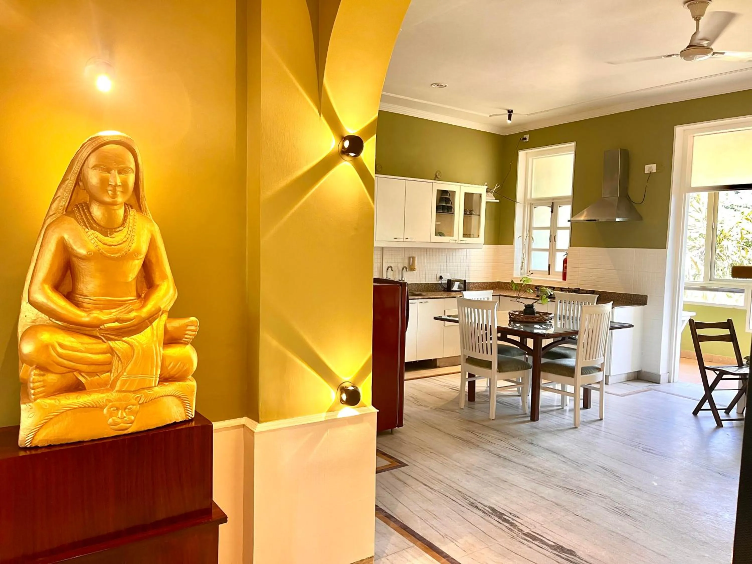Kitchen or kitchenette in Ganga Vatika Boutique Hotel, Rishikesh