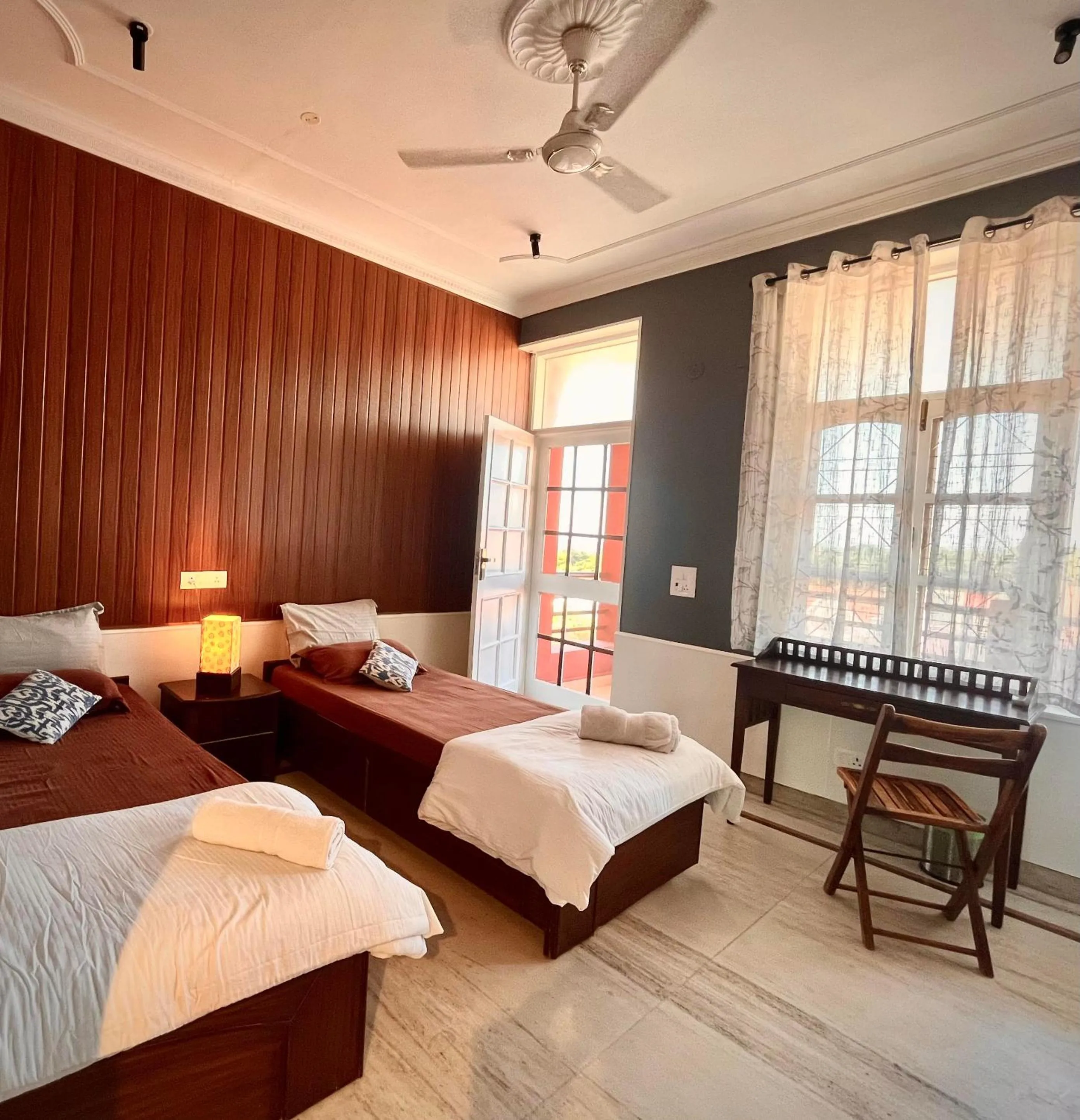 Bed in Ganga Vatika Boutique Hotel, Rishikesh