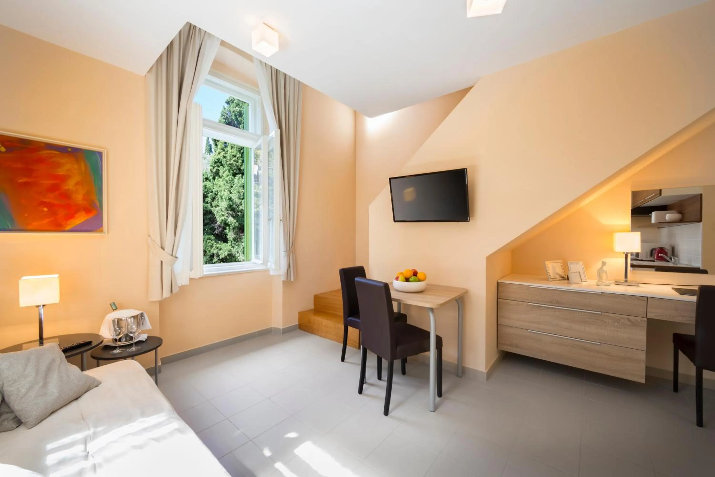 Seating area, Bed in Apartments Atlanta - by Liburnia Hotels & Villas