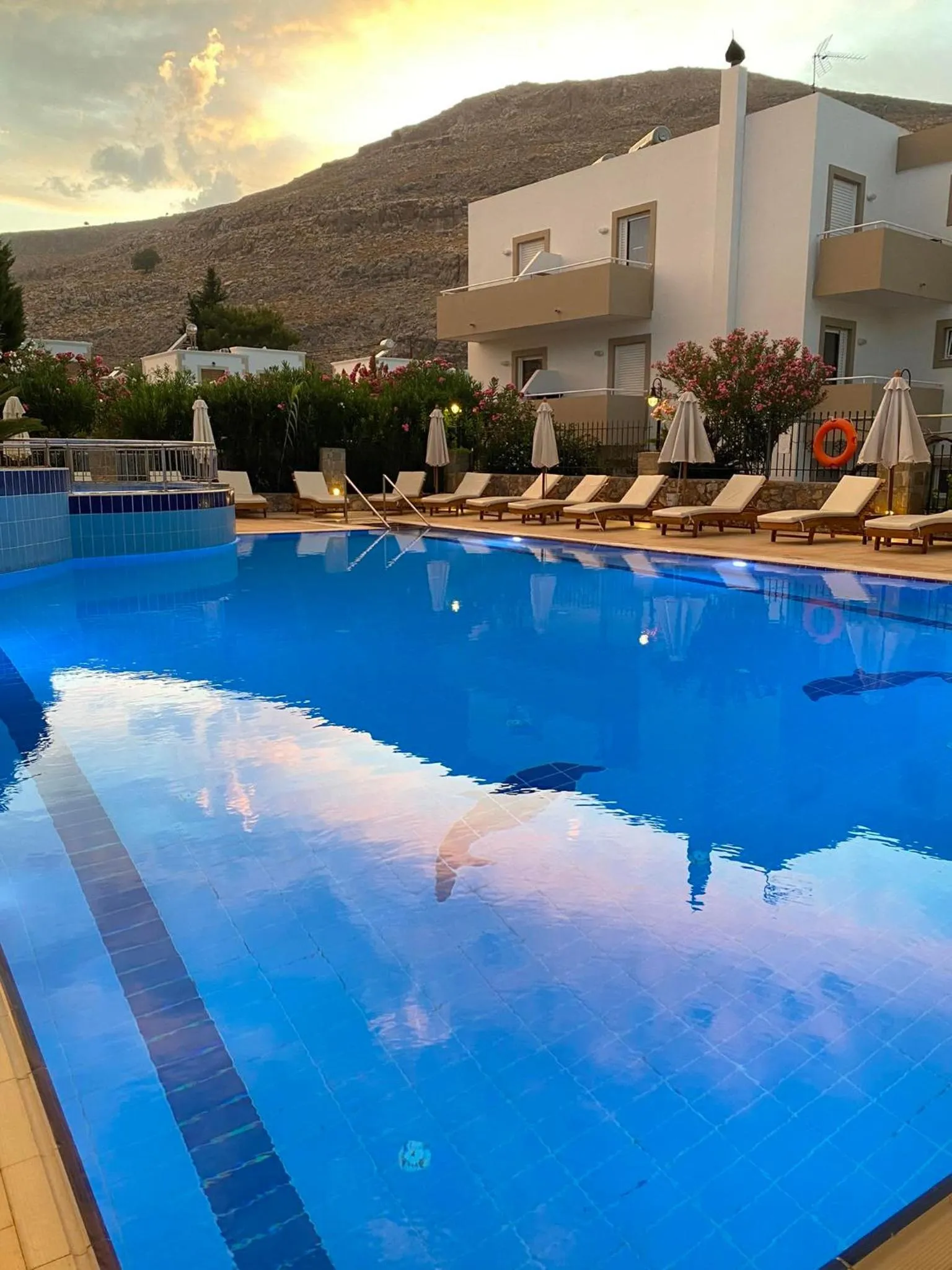 Swimming pool in Lindos Athena