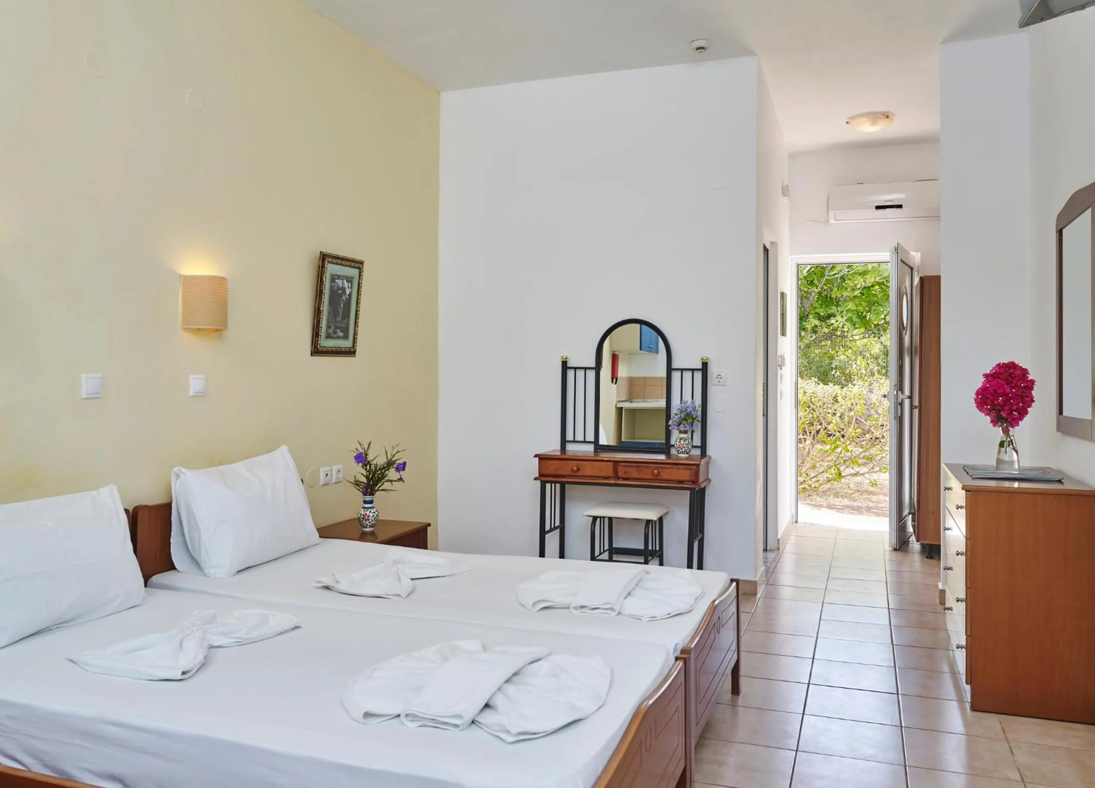 Bed in Lindos Athena