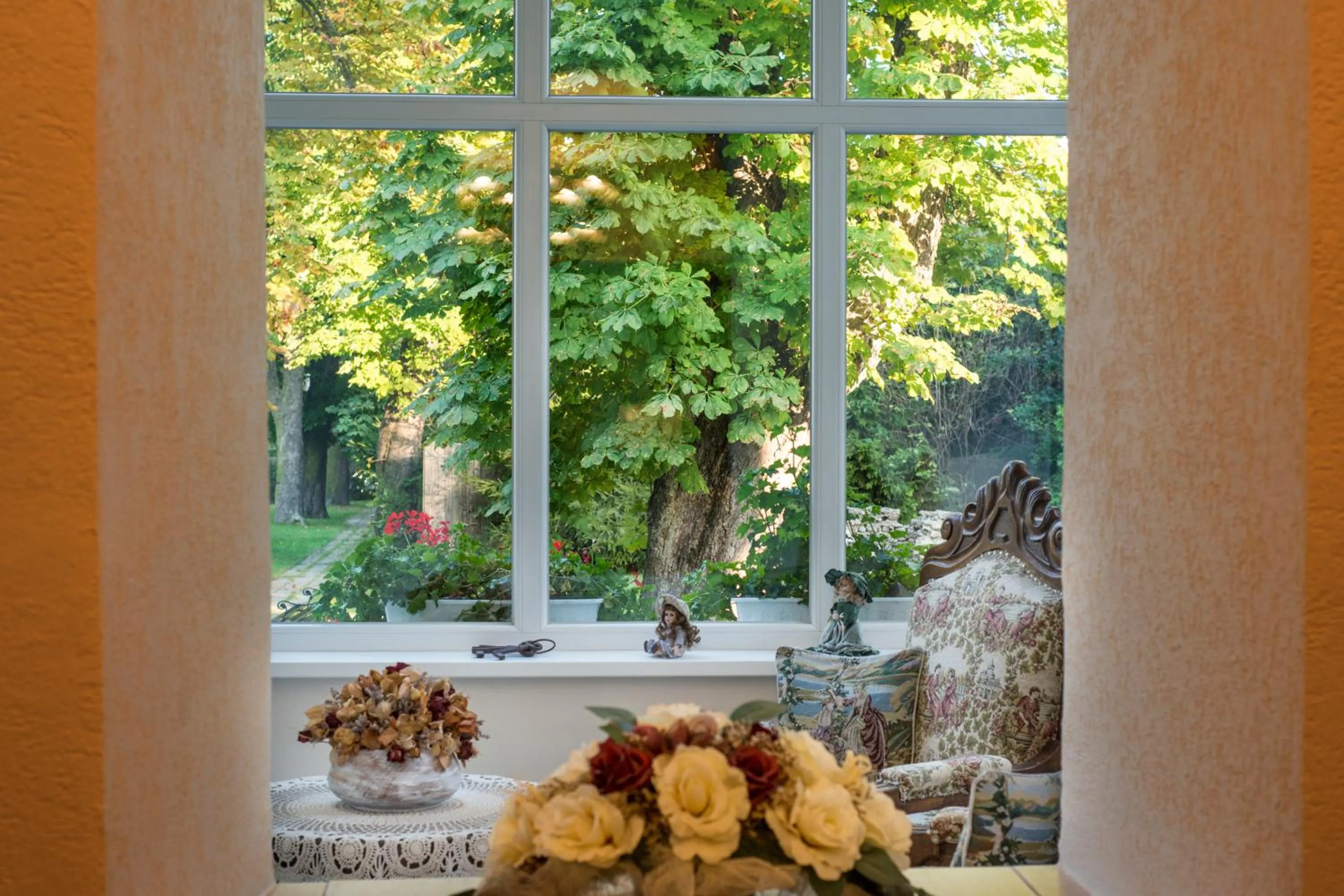 Garden view in Svatojansky Kastiel