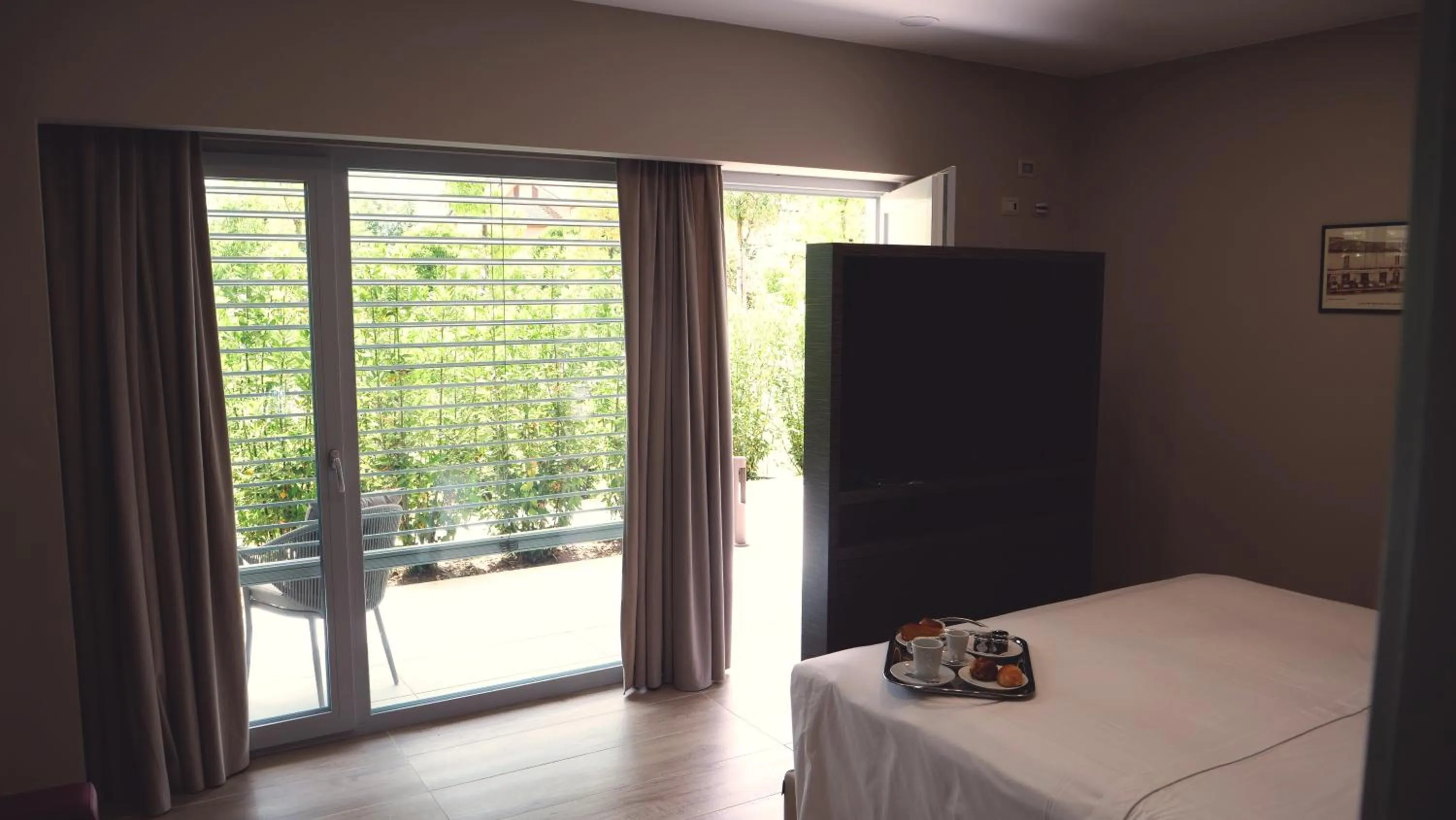 View (from property/room), Bed in Kairos Resort & SPA