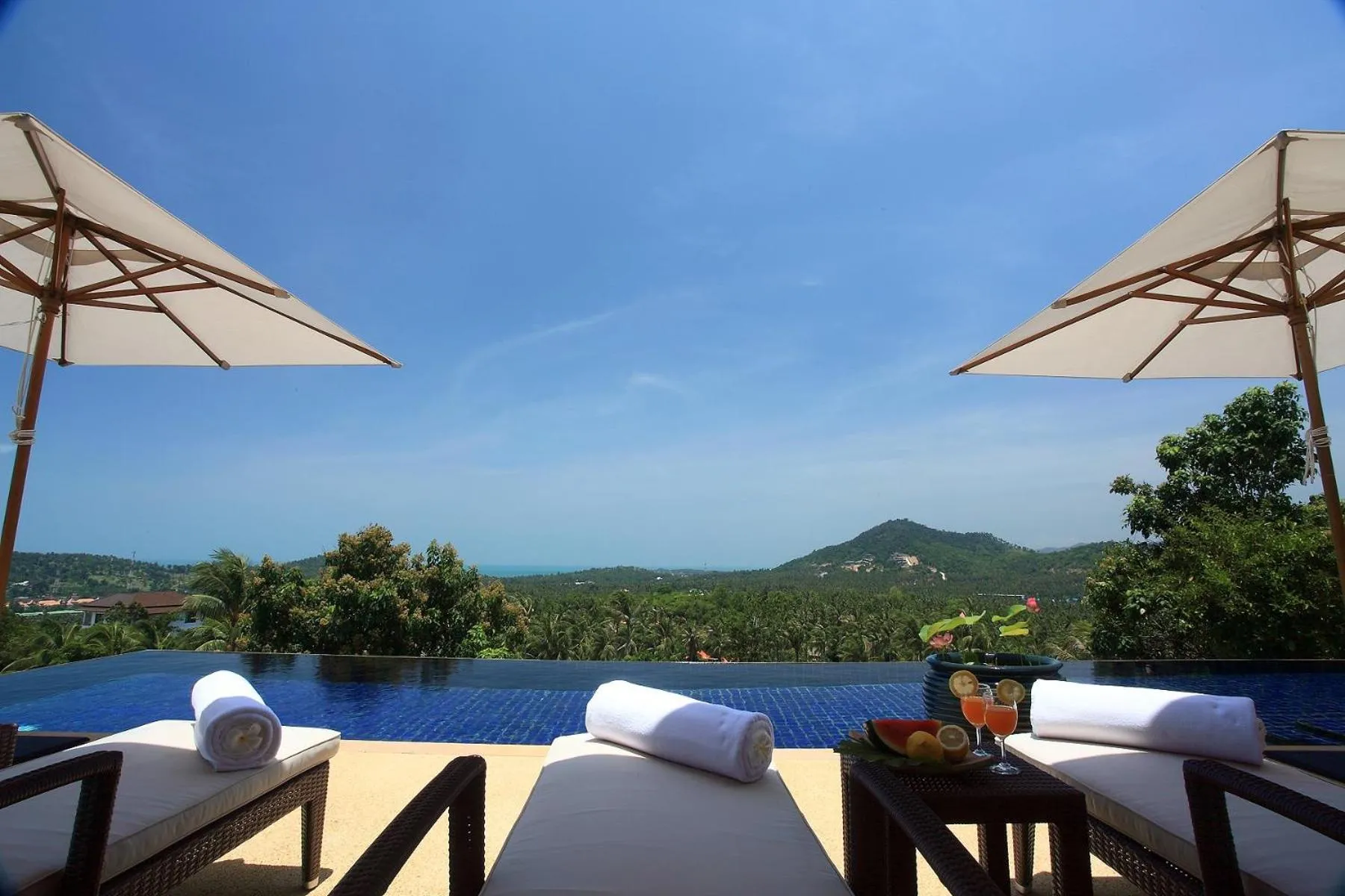 Pool view in Villa Alpha - Seaview Private Villa