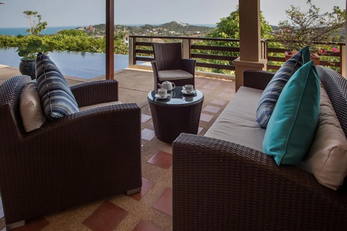 Balcony/Terrace in Villa Alpha - Seaview Private Villa