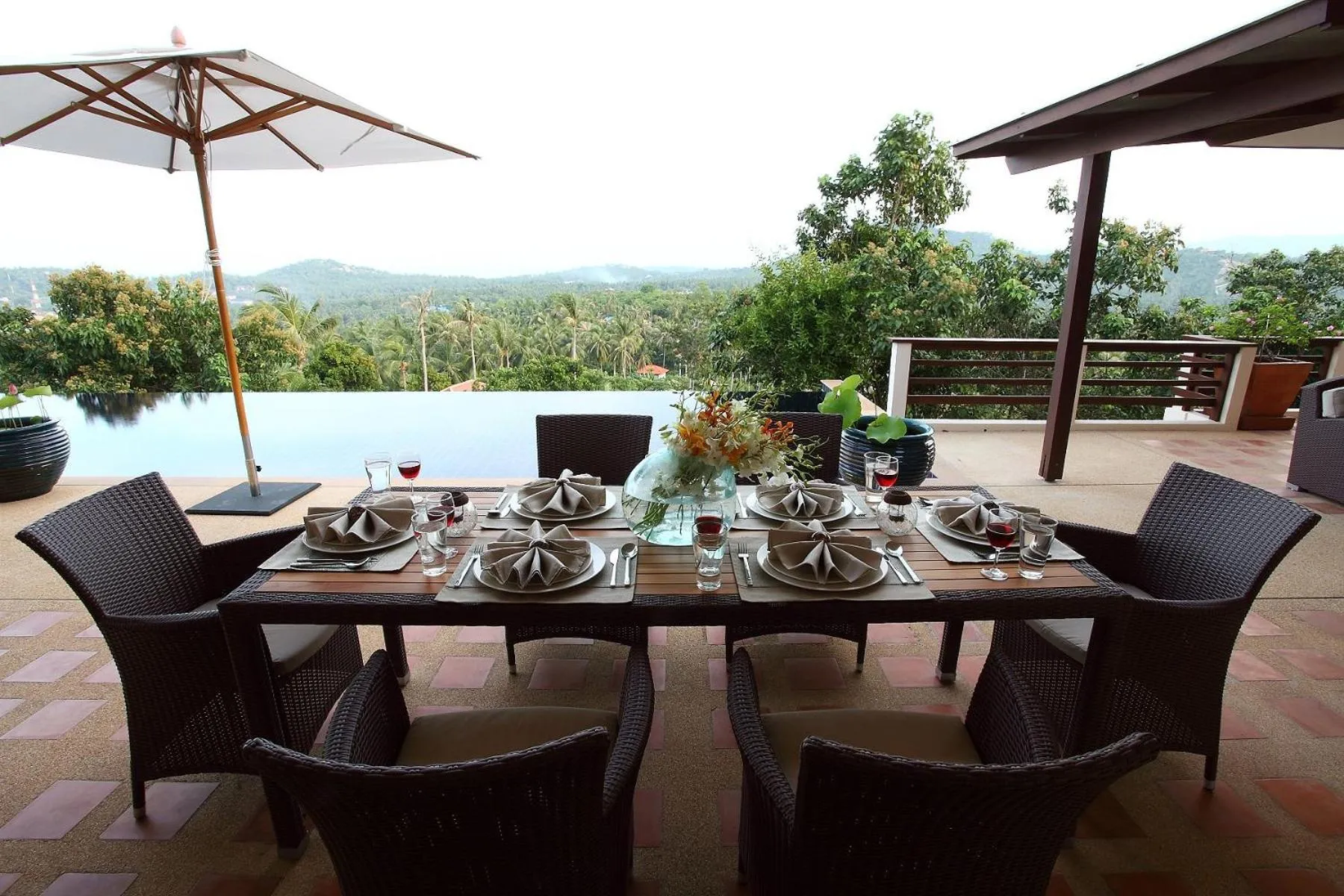 Dining area in Villa Alpha - Seaview Private Villa