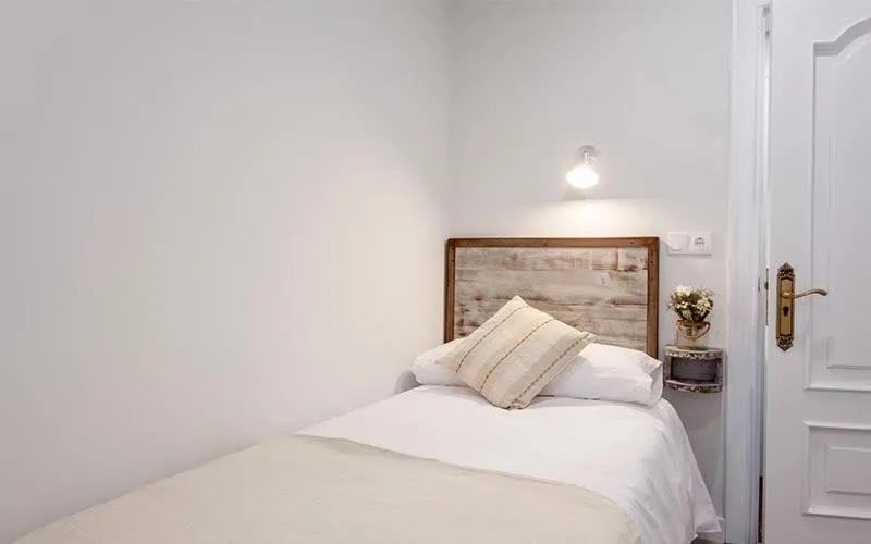 Bed in Hotel Prada.