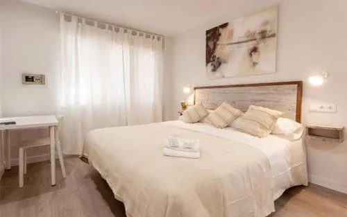 Bed in Hotel Prada.