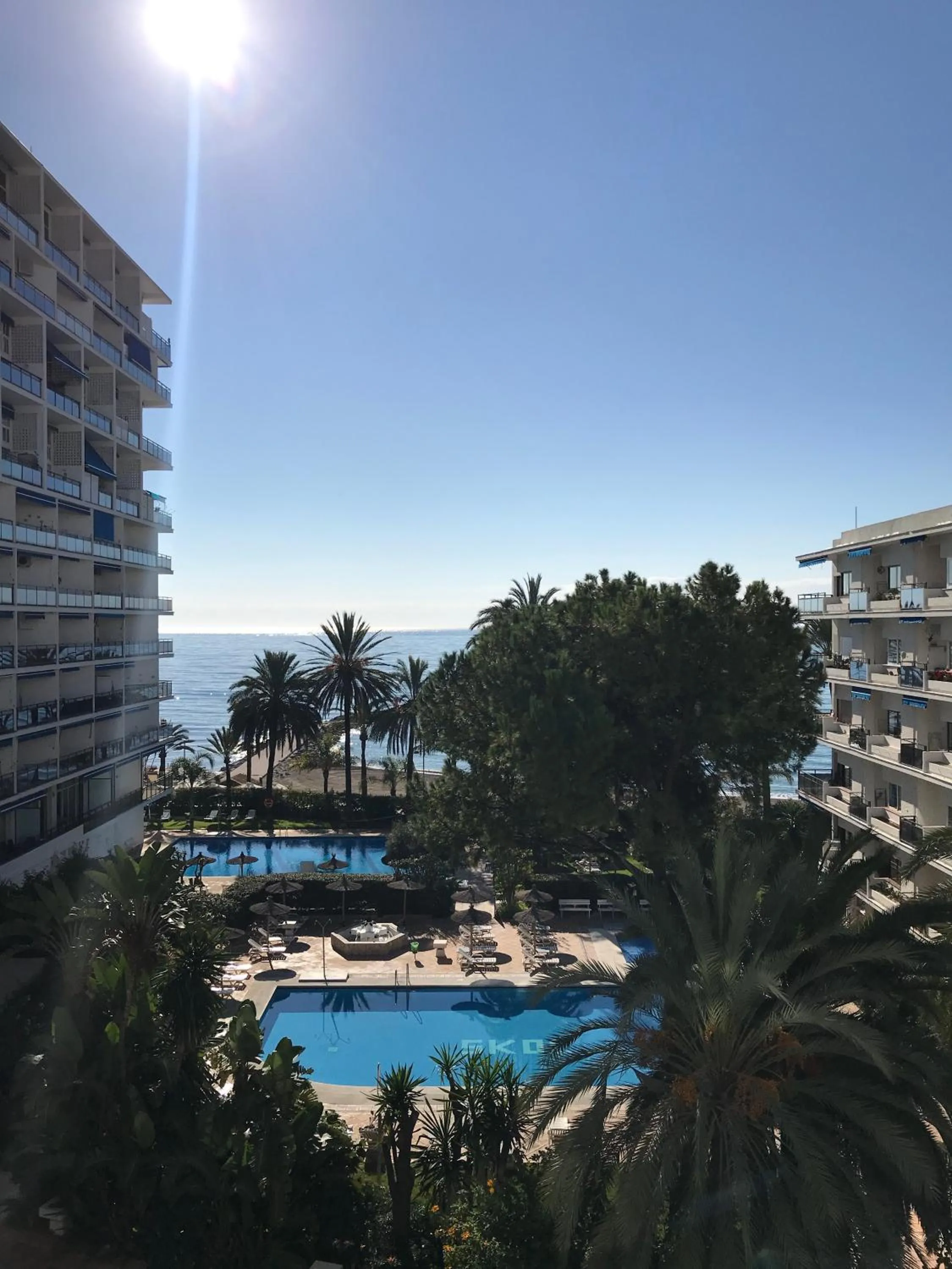 Pool view in Skol Apartments Marbella