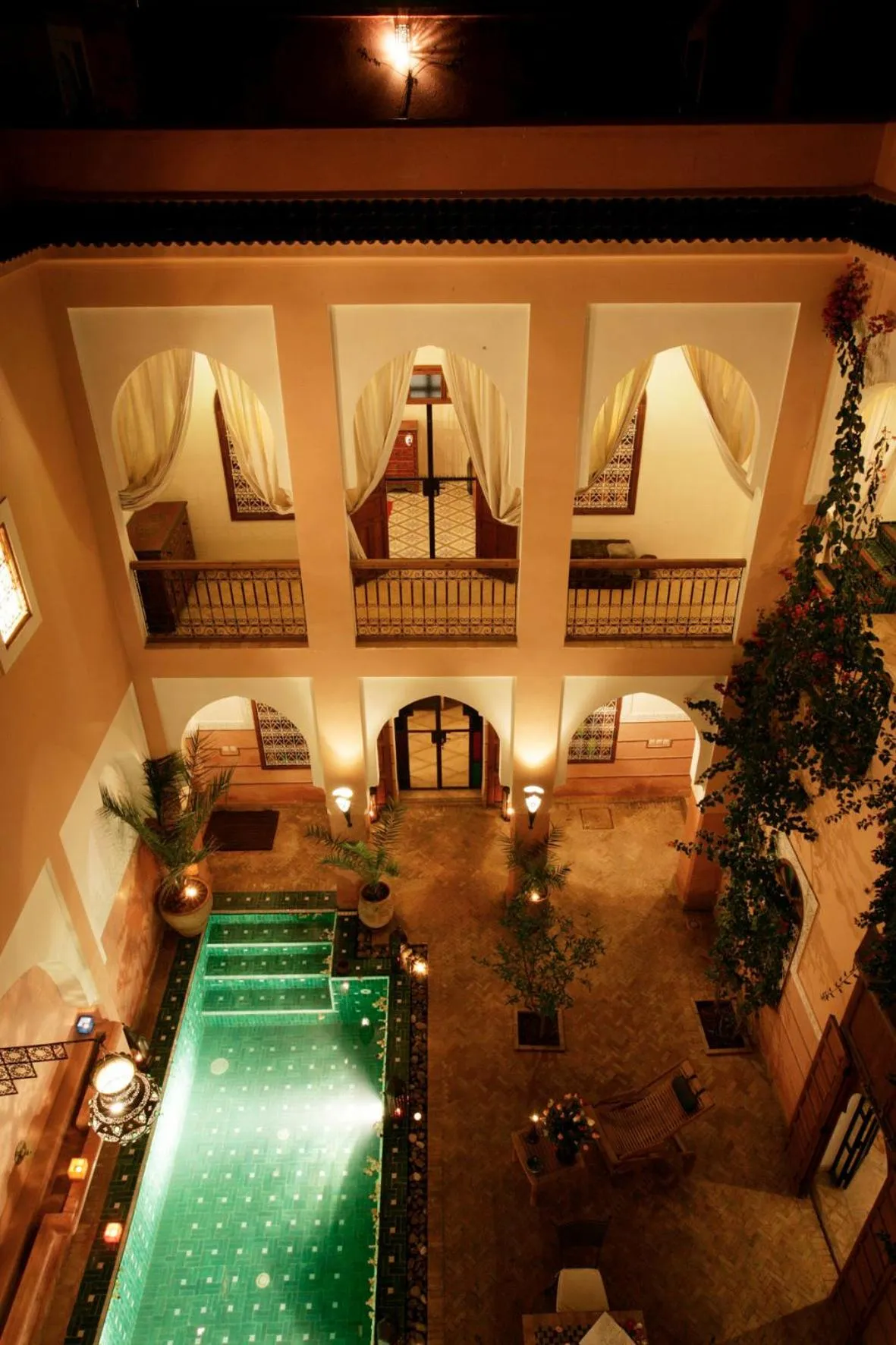 Pool view in Riad Zagouda