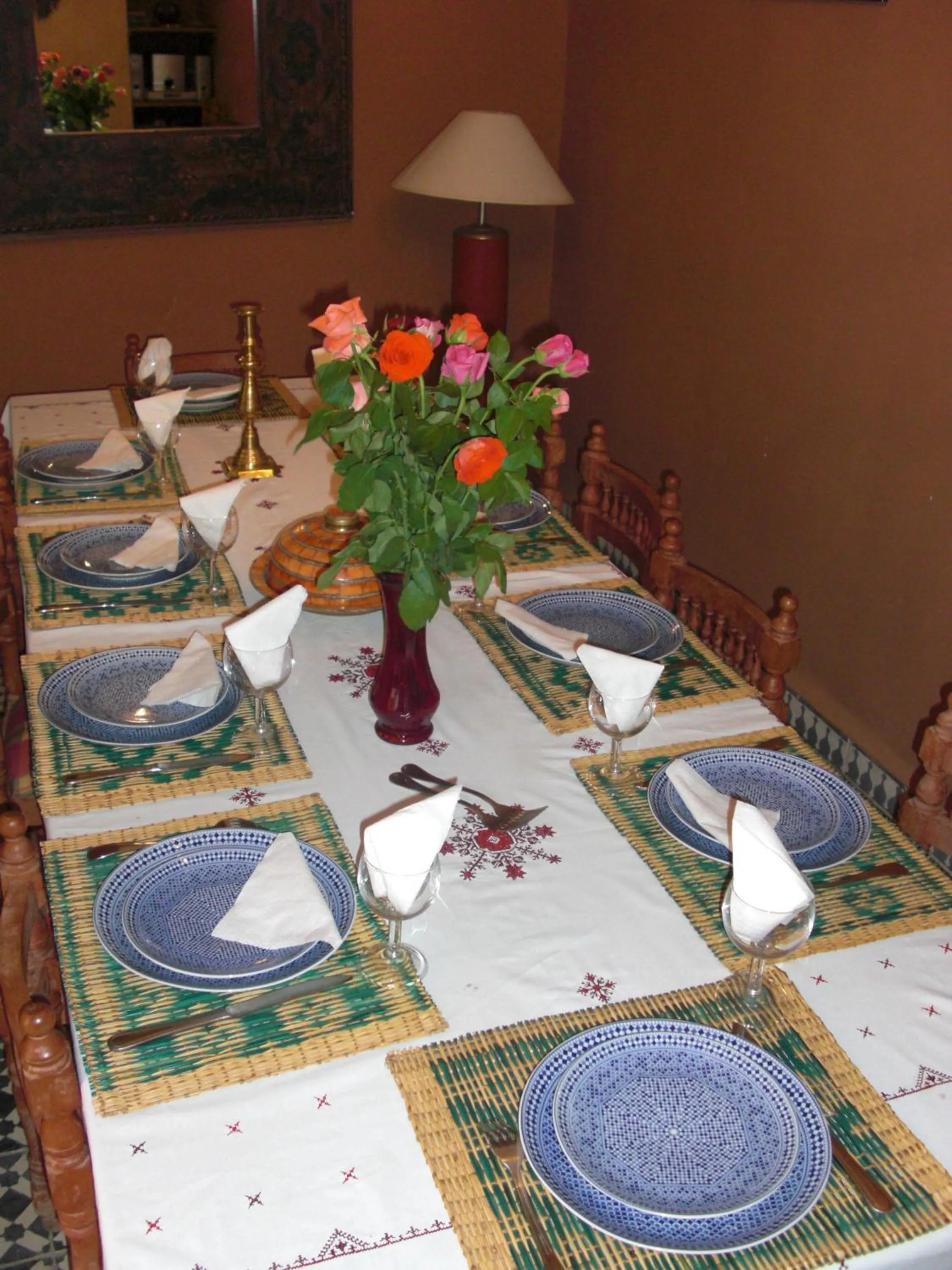 Dining area in Riad Zagouda